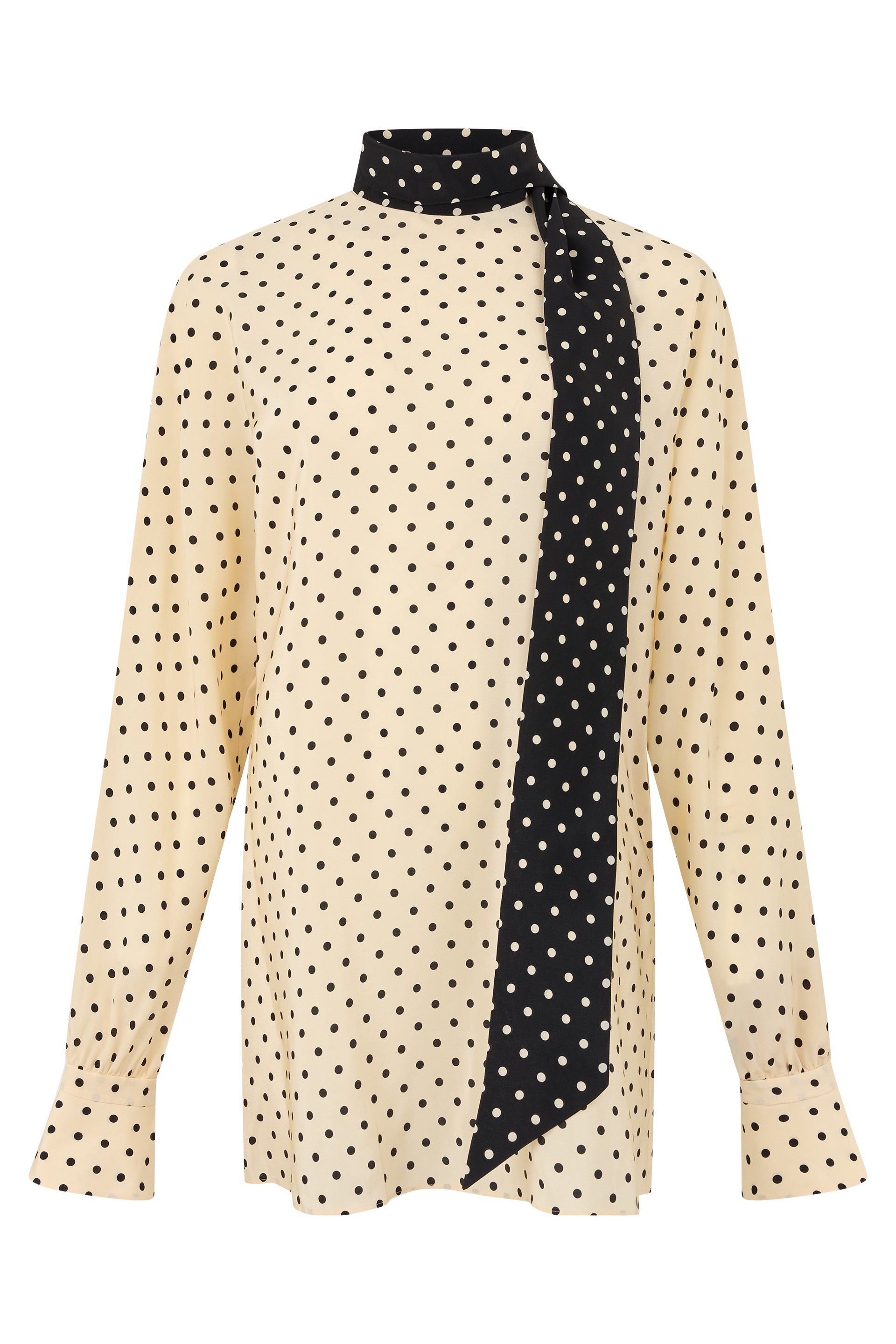 Printed silk blouse