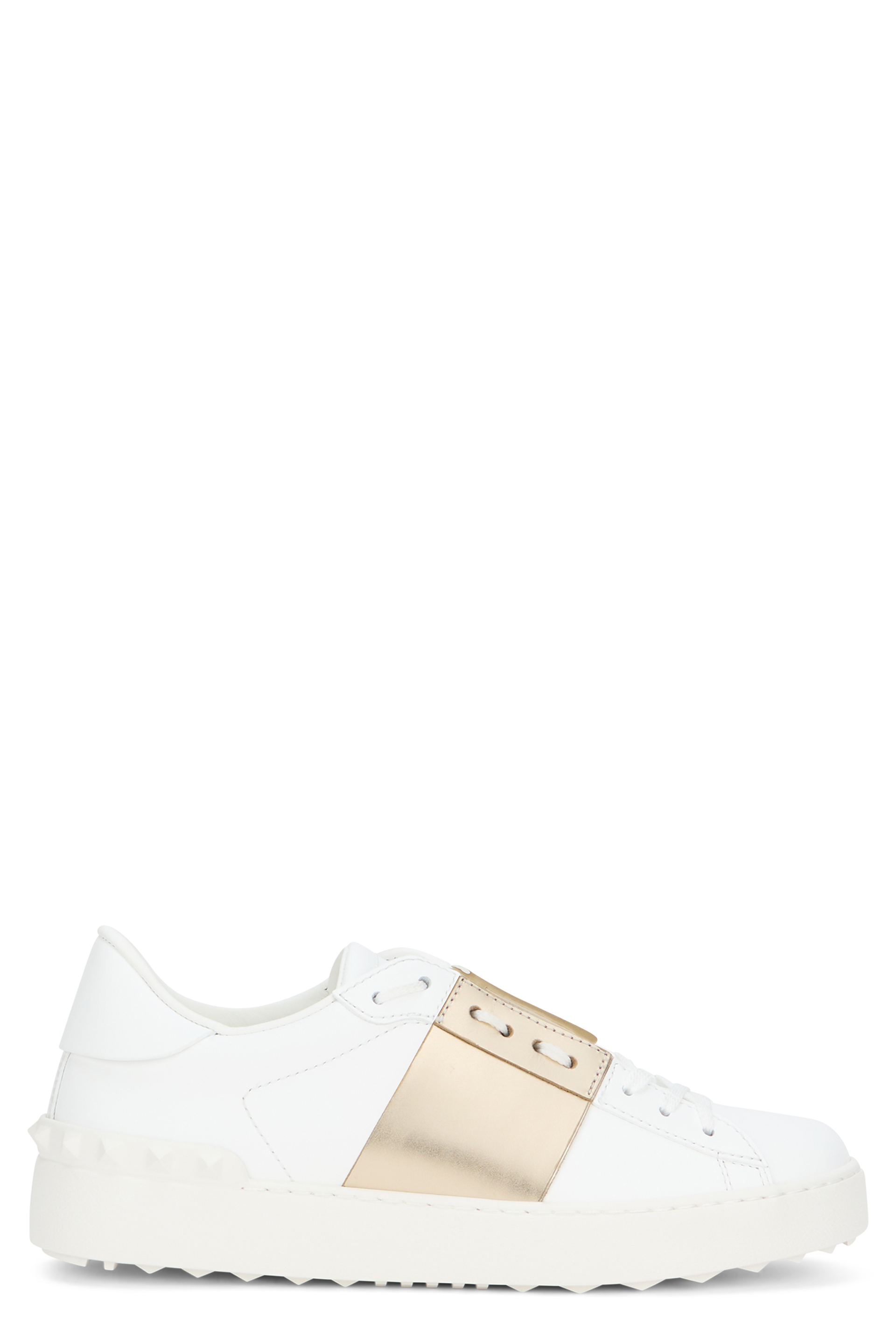 Low Open Sneakers in leather