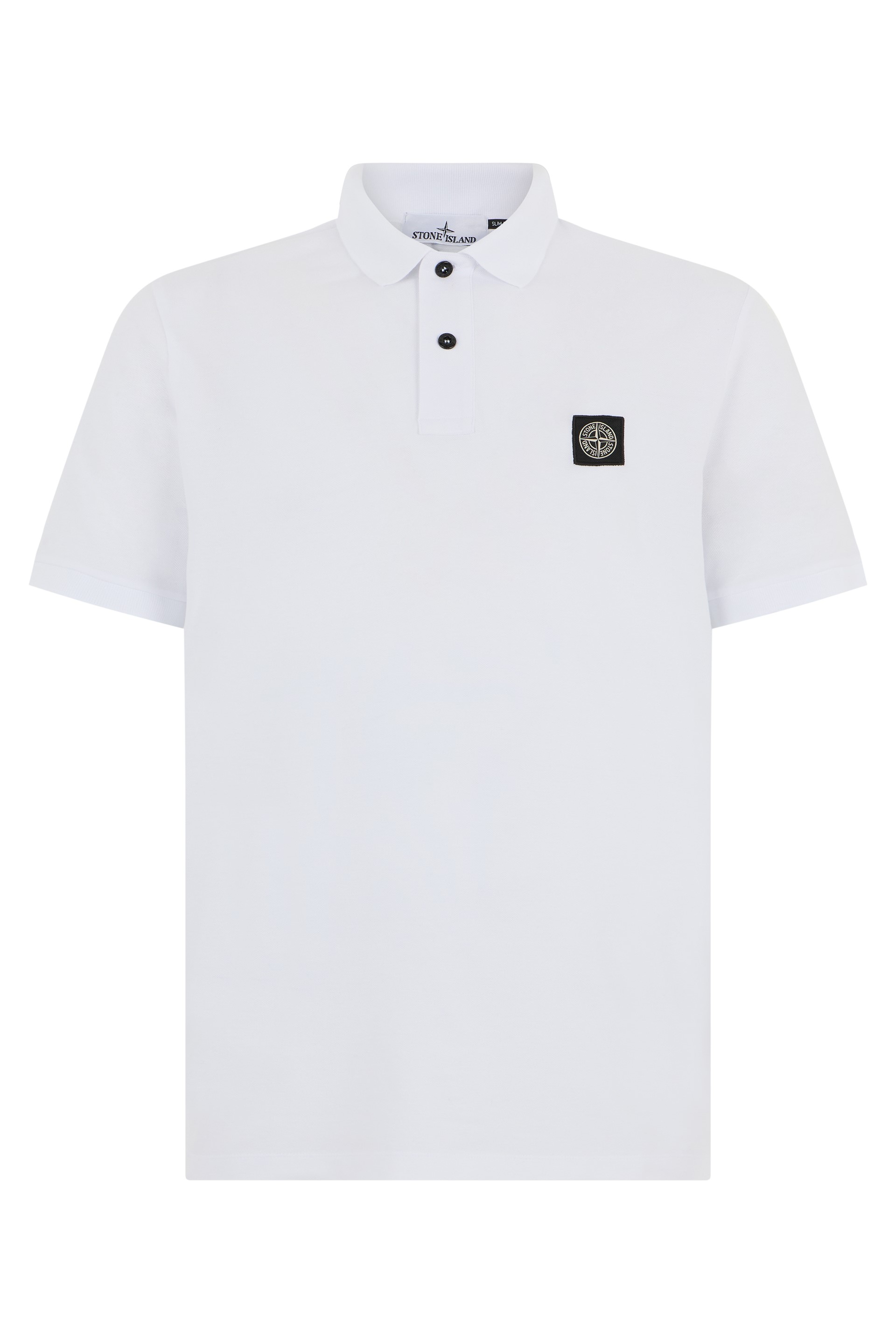 White polo in soft and breathable cotton