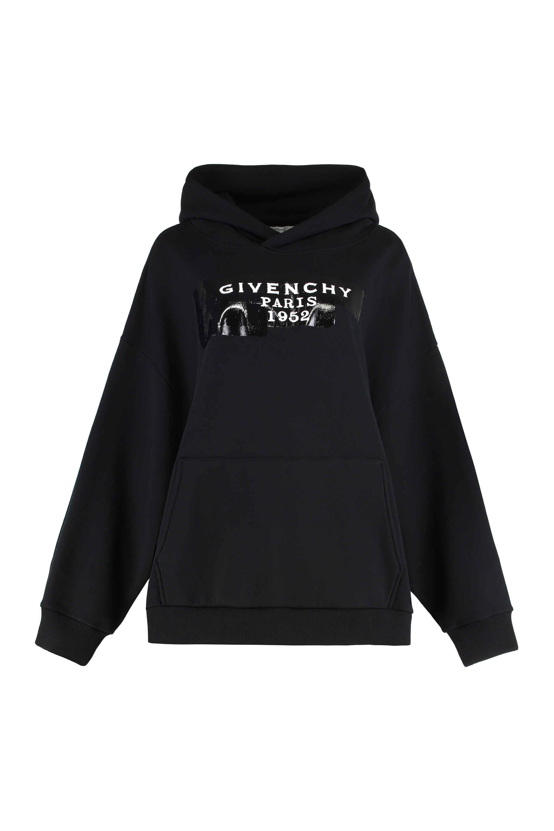 Hooded cotton sweatshirt