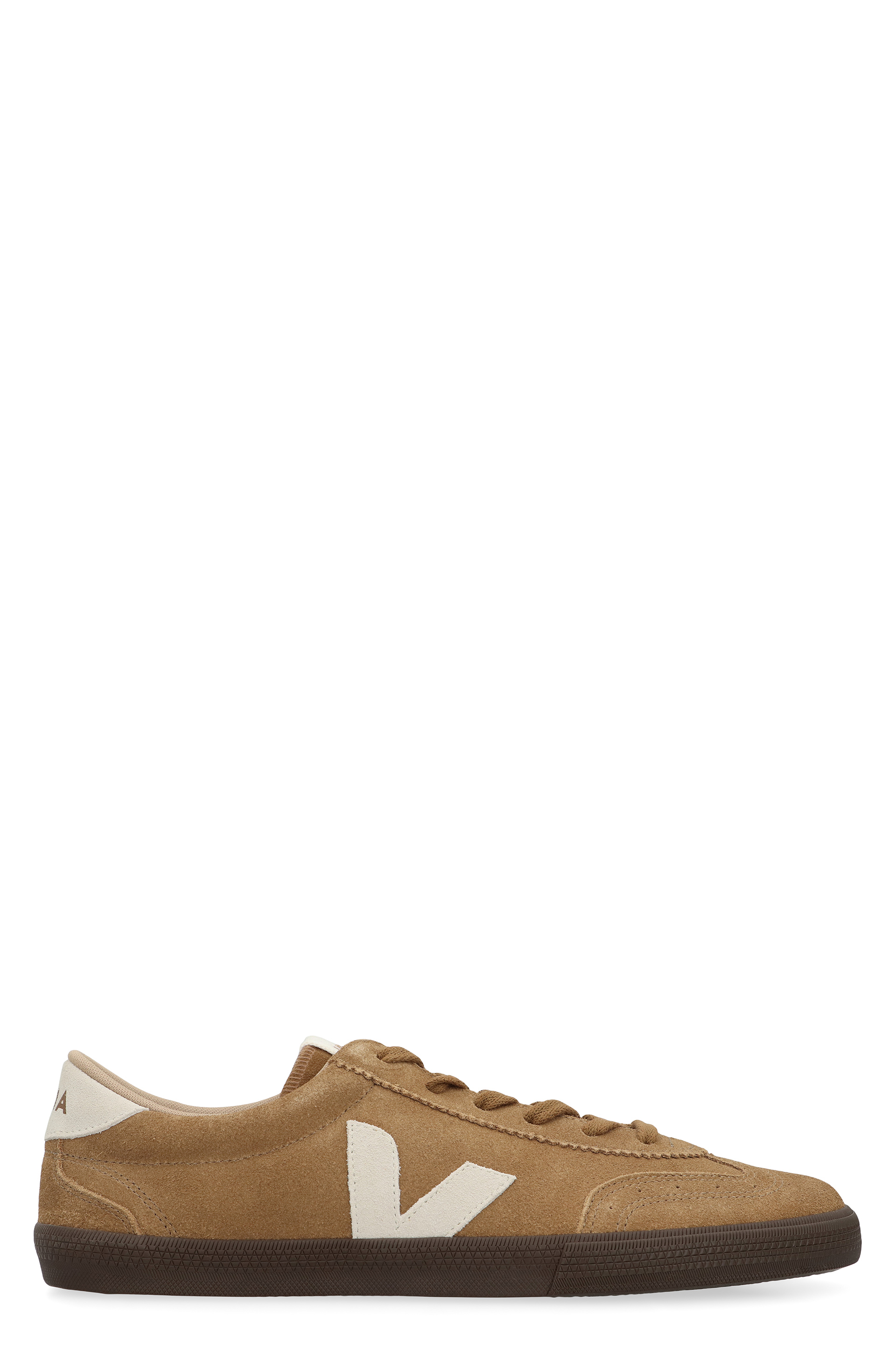 Low-top volley sneakers in suede