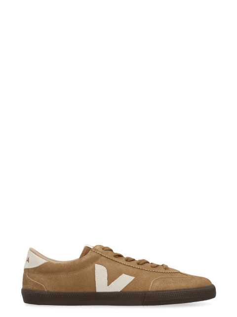 Low-top volley sneakers in suede