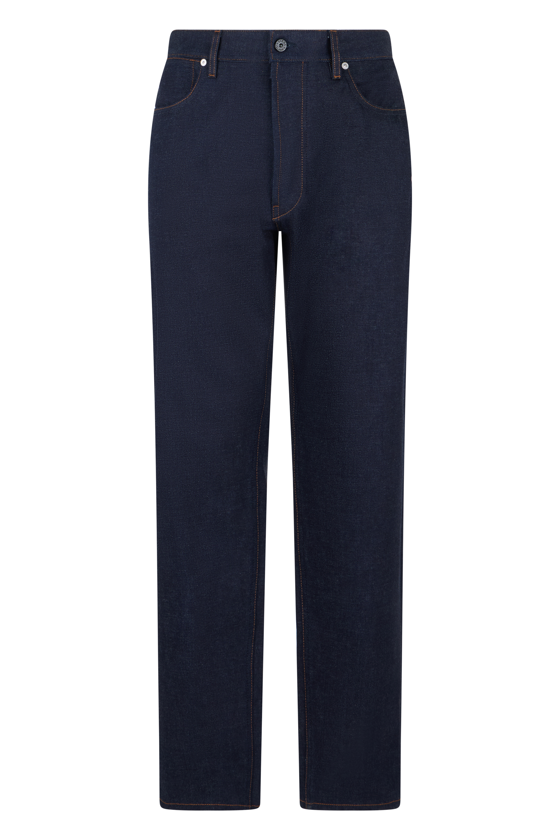 Straight Leg Jeans in Cotton Denim