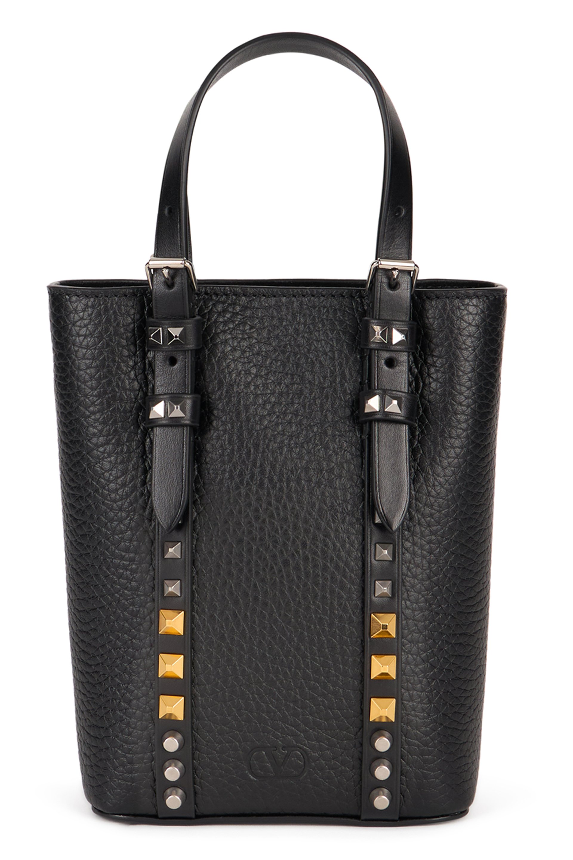 Rockstud bucket bag in leather
