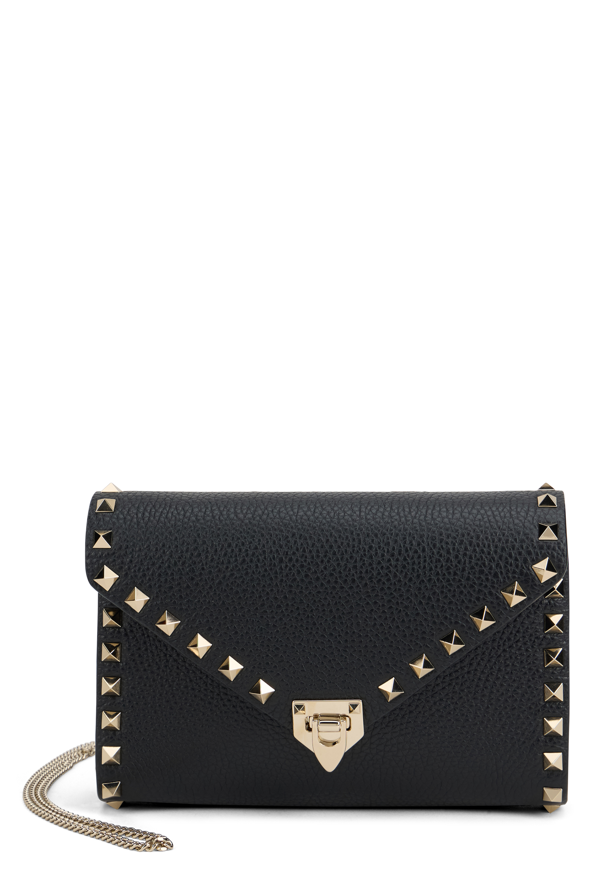 Rockstud mini shoulder bag in leather