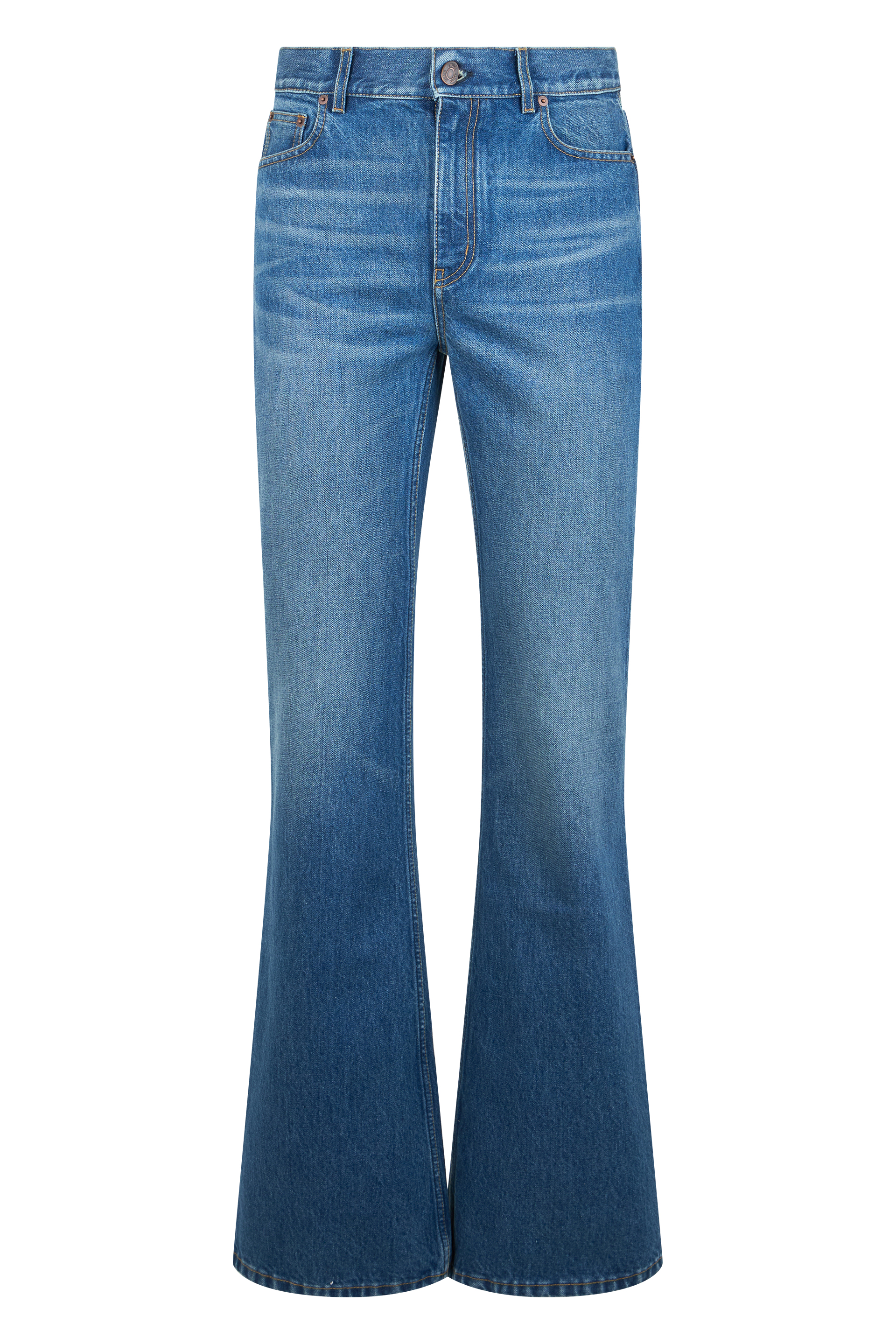 Elephant leg jeans in cotton