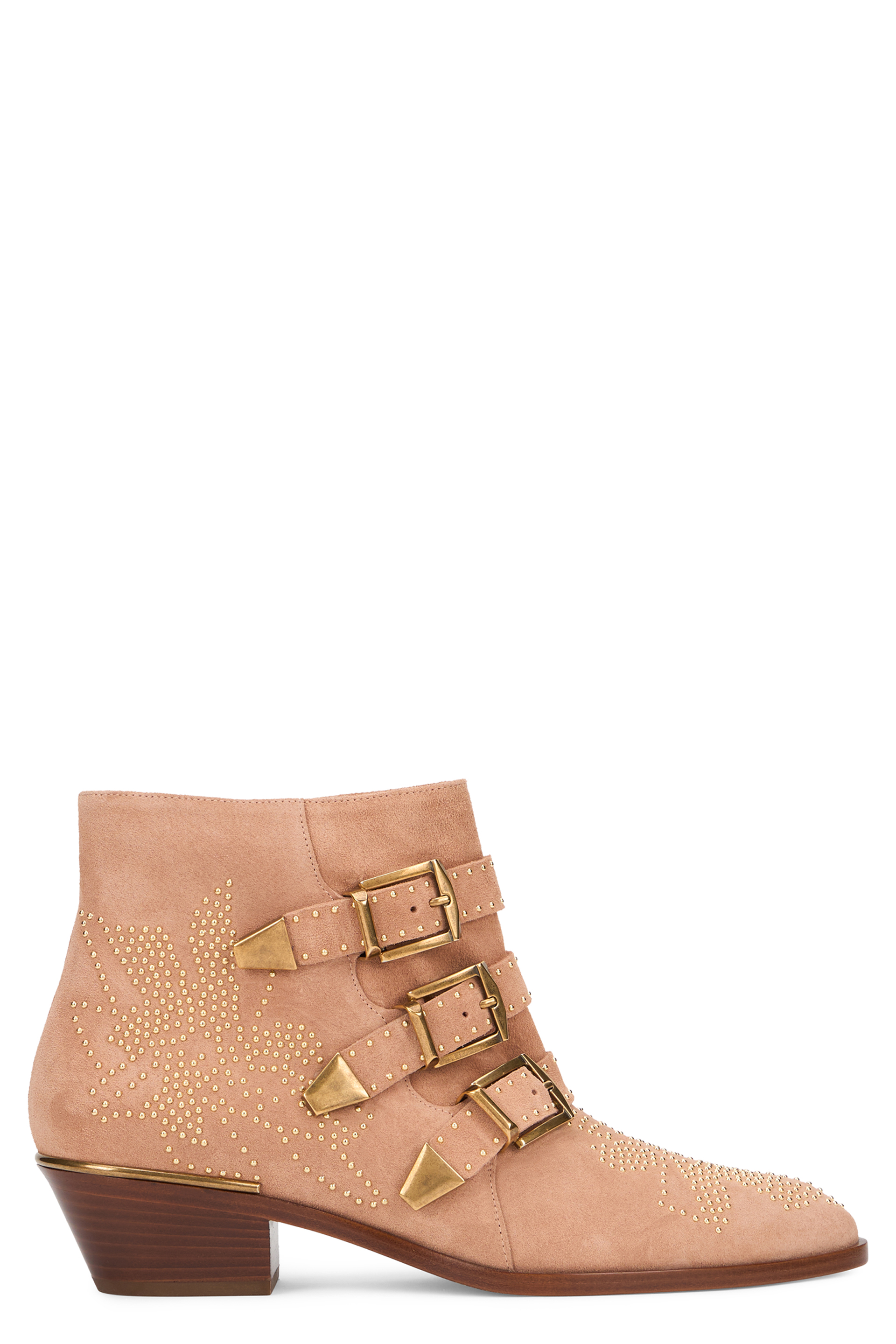 Susan ankle boots in suede with studs