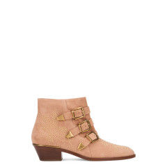Susan ankle boots in suede with studs