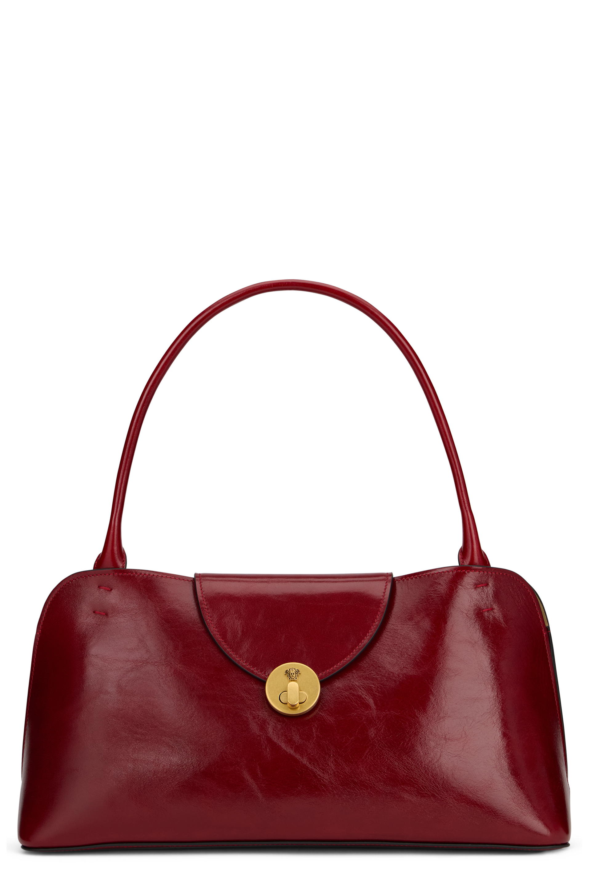 Bosa shoulder Vivian medium in glossy leather