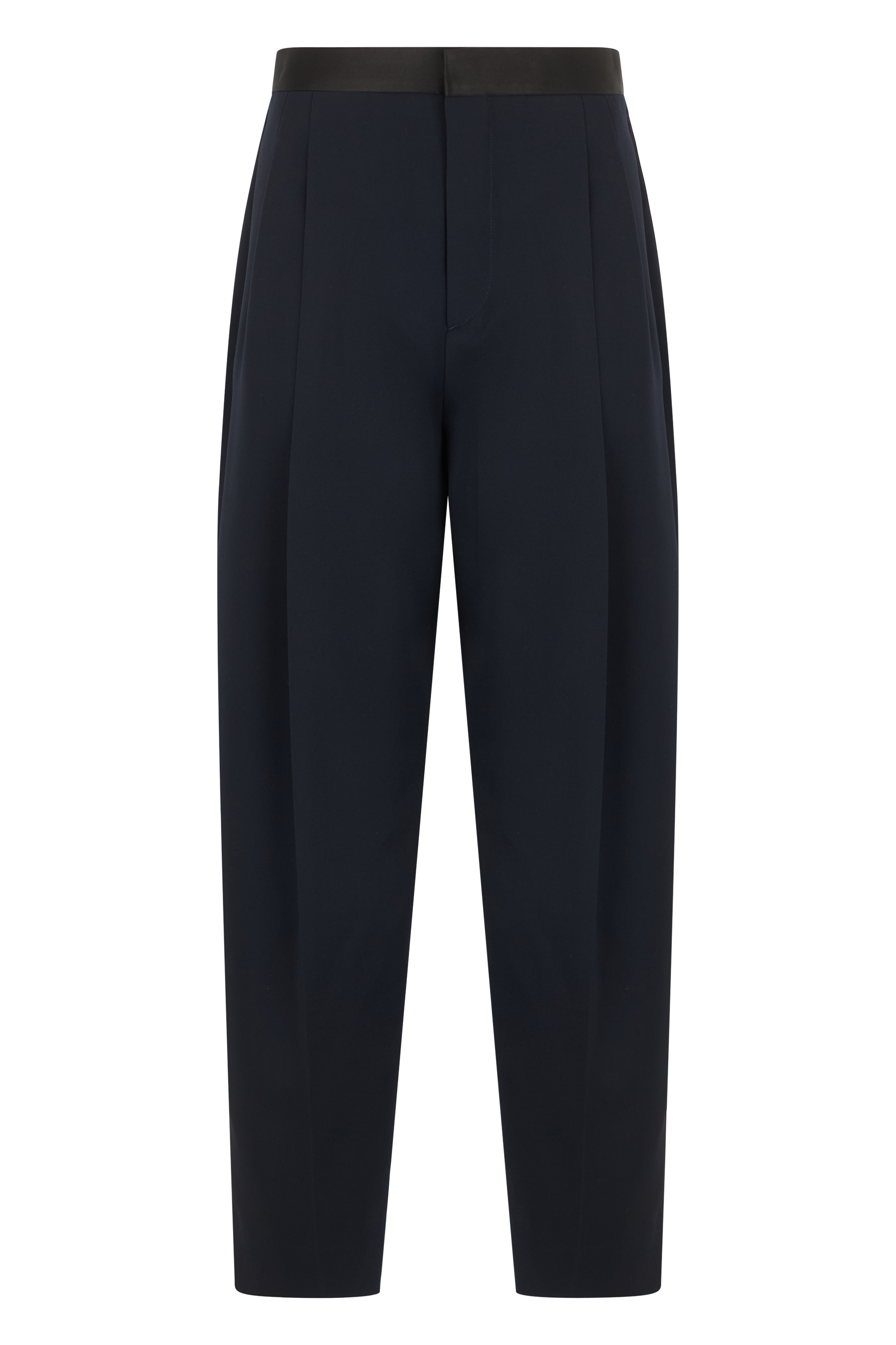 Wide wool pants