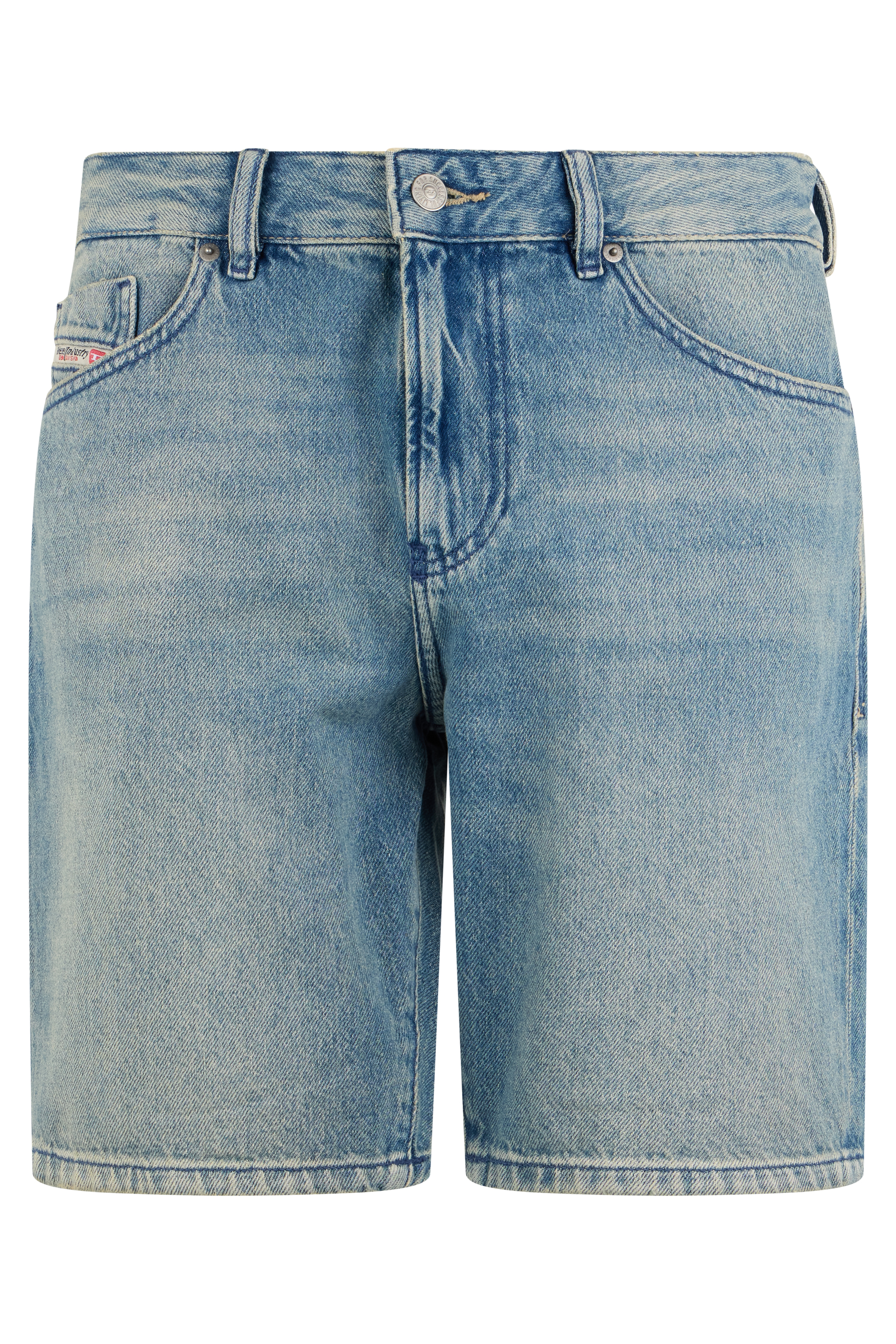 Cotton denim bermudas
