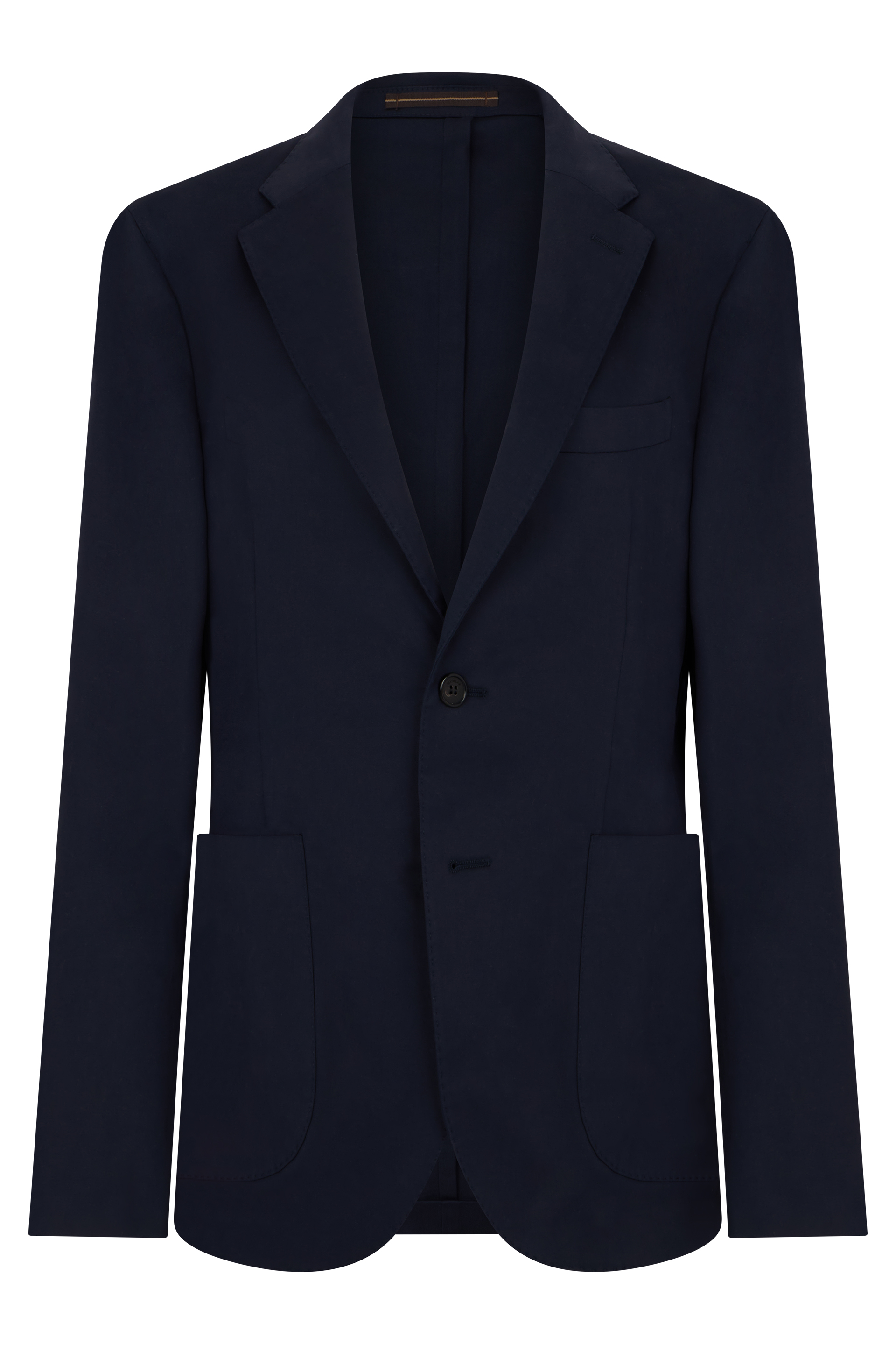 Single-breasted blazer in cotton