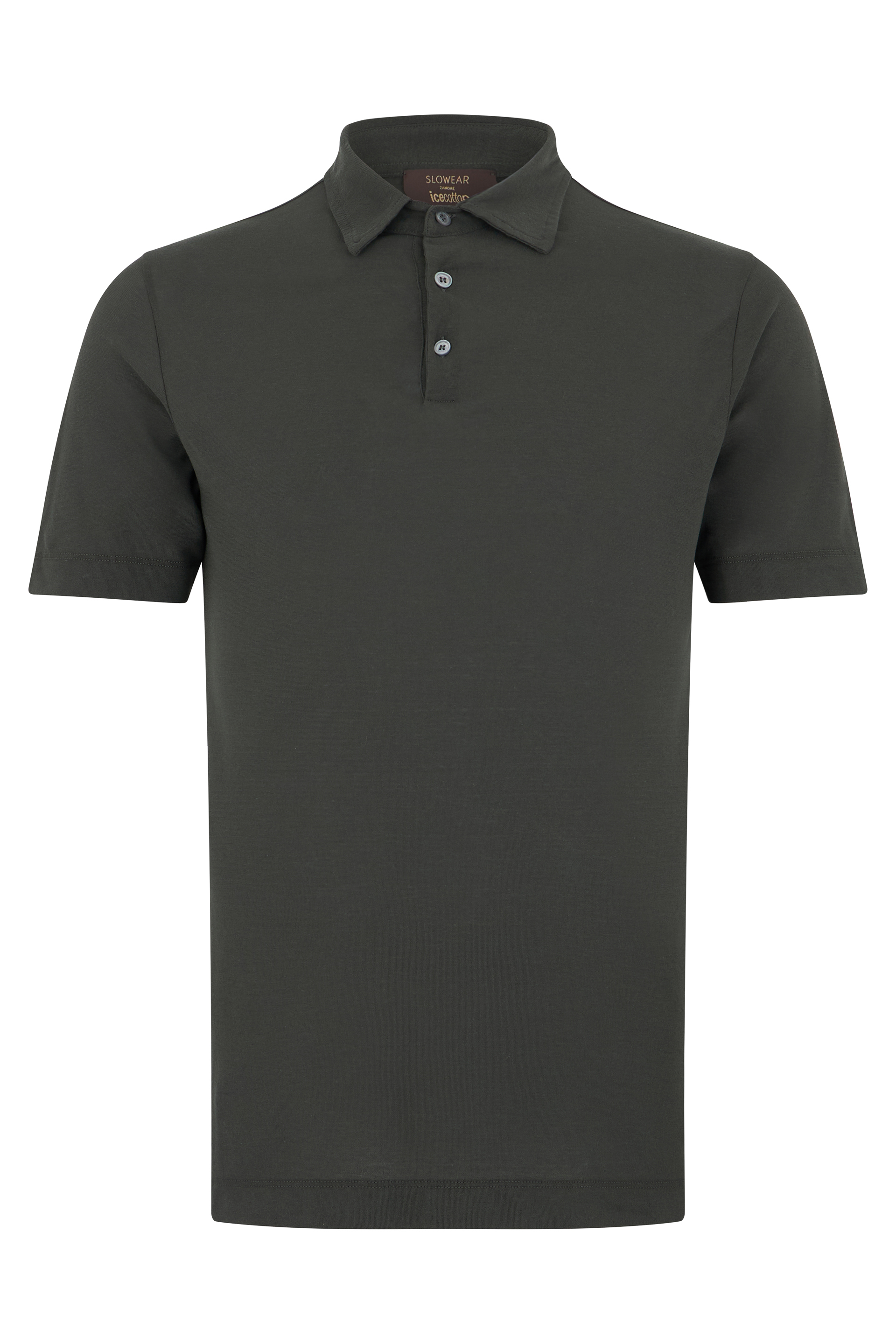 Slim fit polo shirt with short sleeves