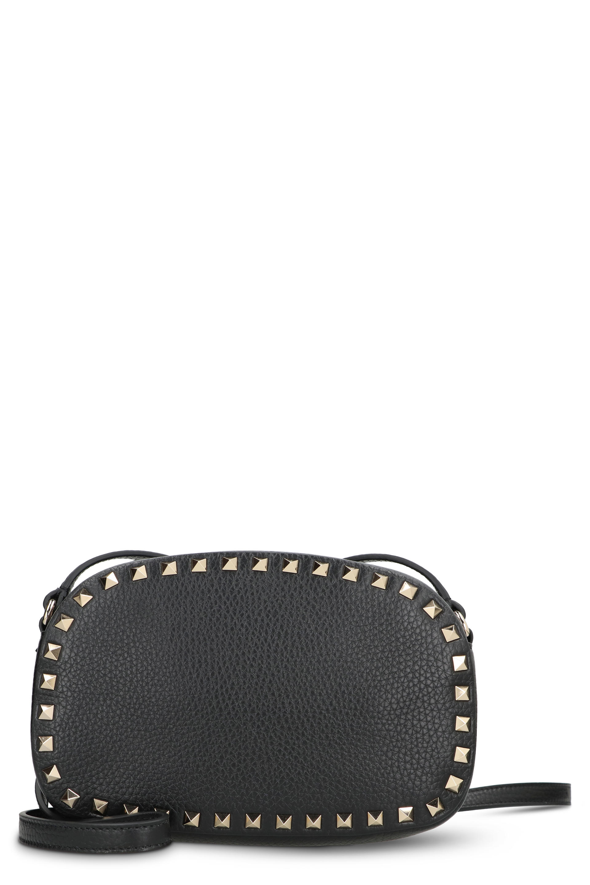 Rockstud shoulder bag in leather