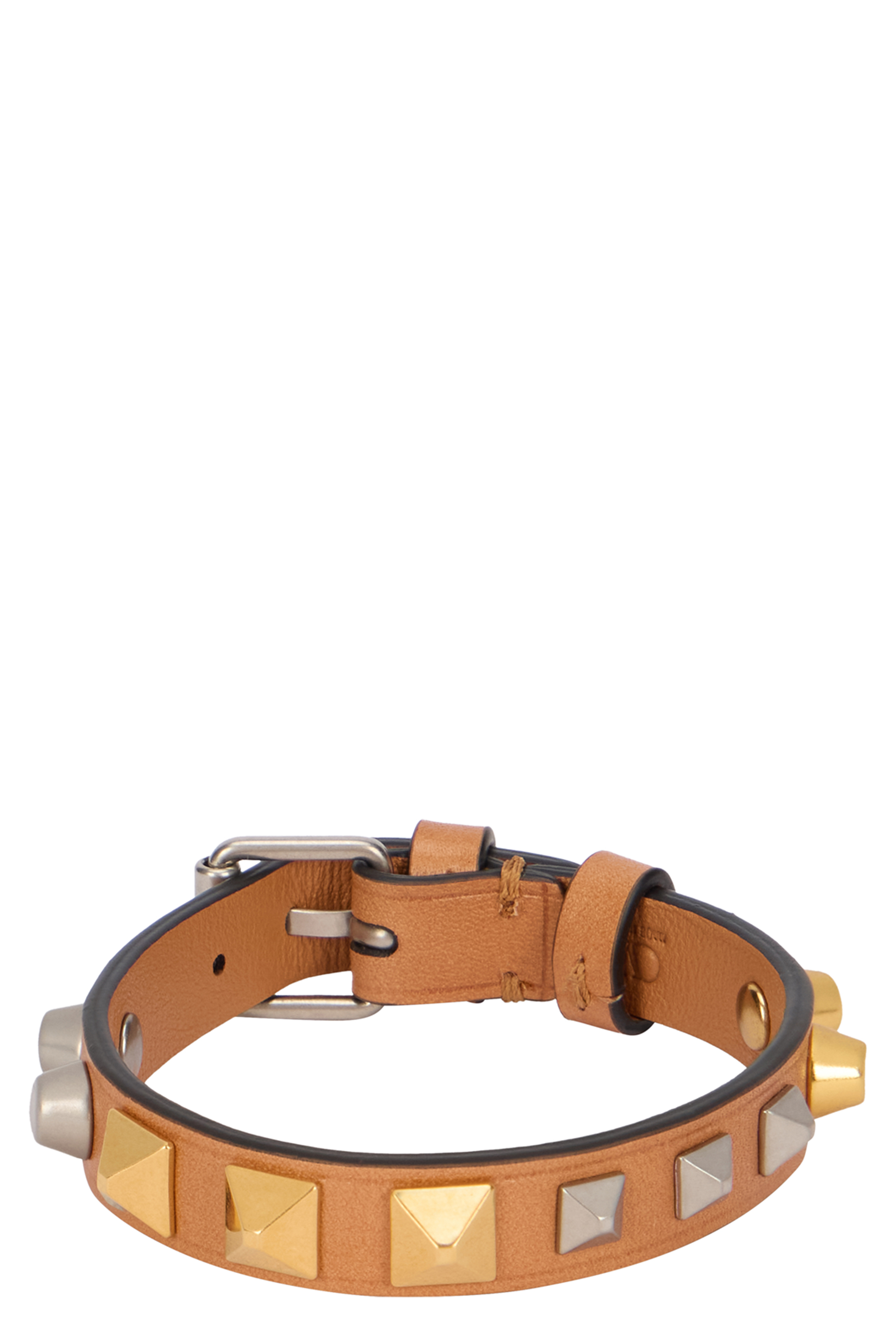 Rockstud bracelet in leather