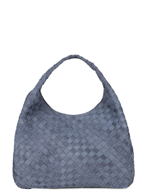 Large tote bag Campana in woven suede