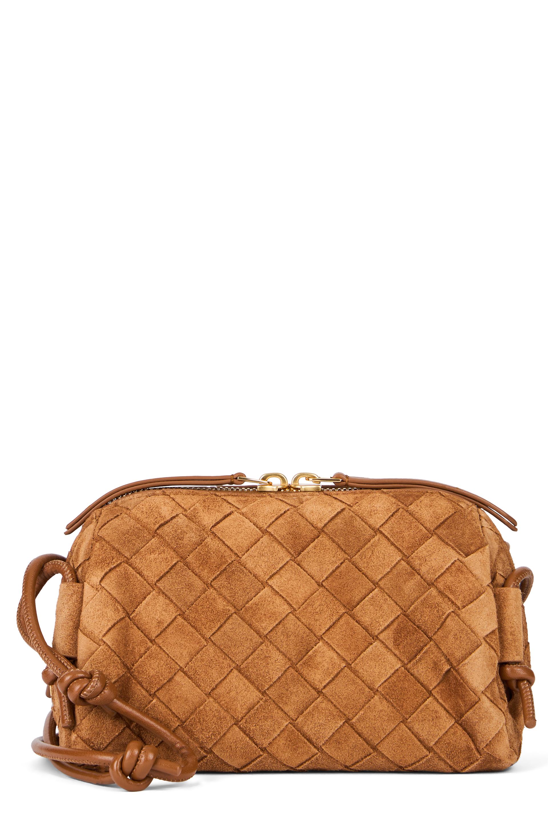 Concert shoulder bag in suede