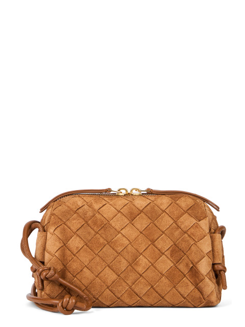 Concert shoulder bag in suede