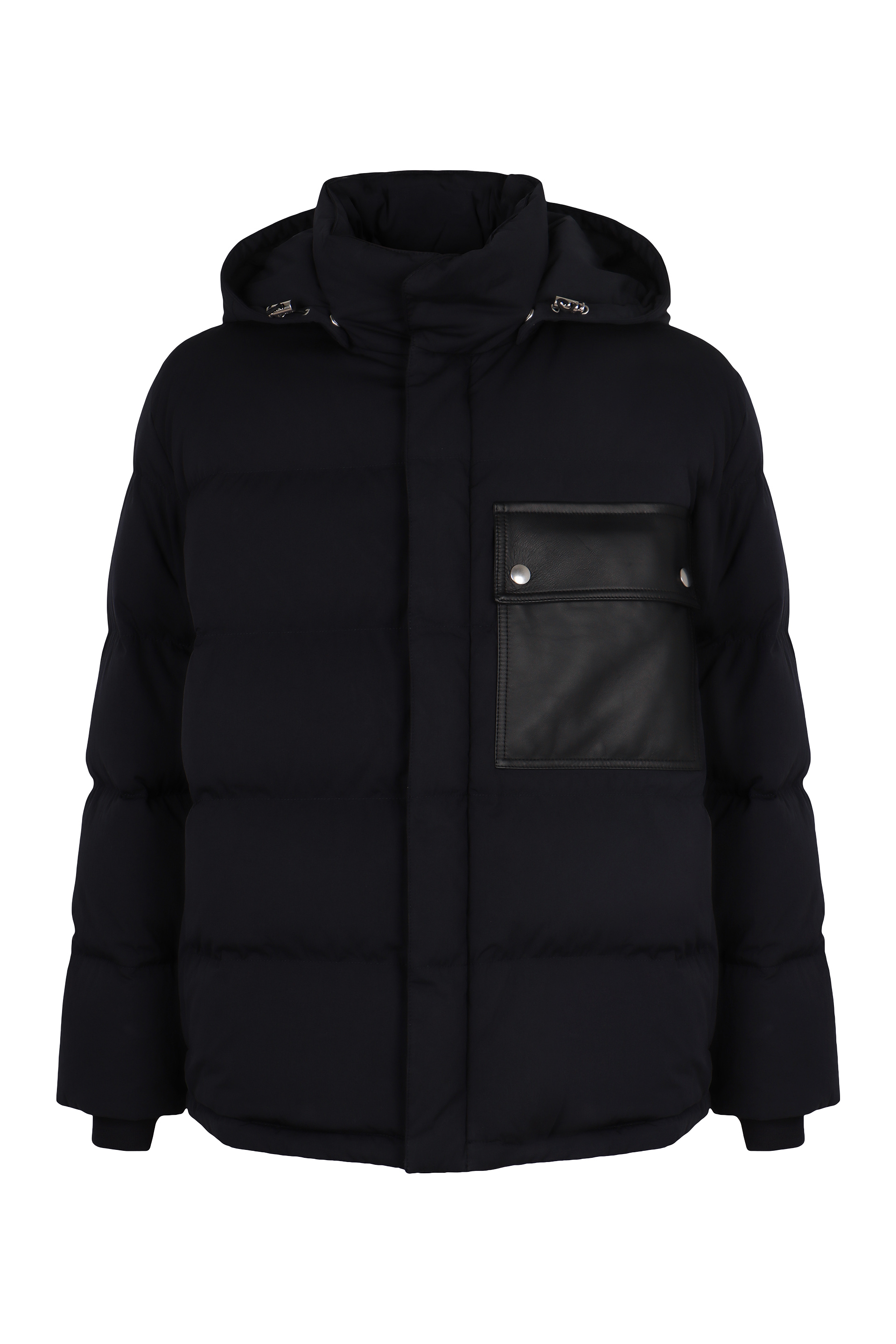 Hooded short down jacket