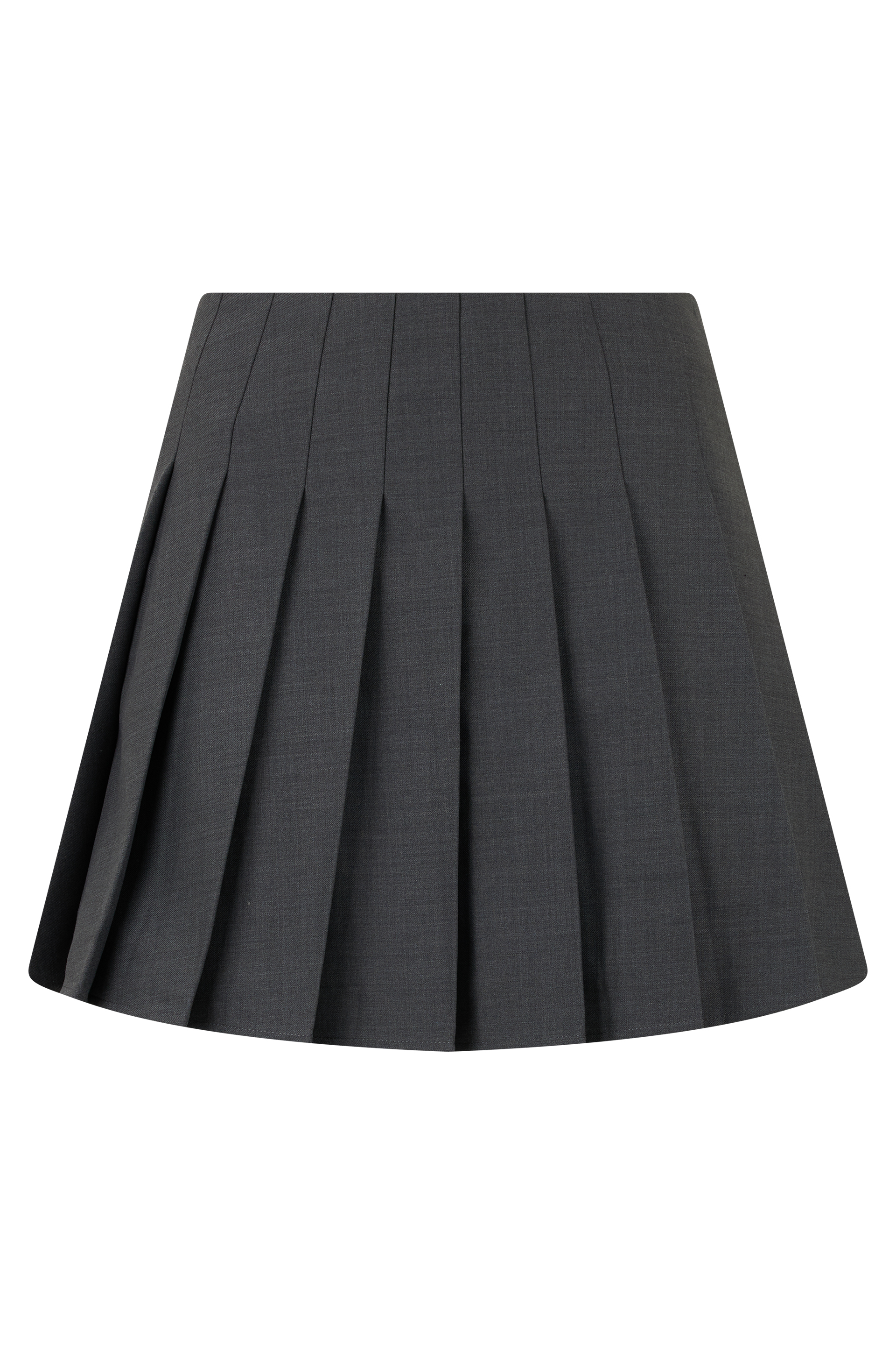 Pleated short skirt