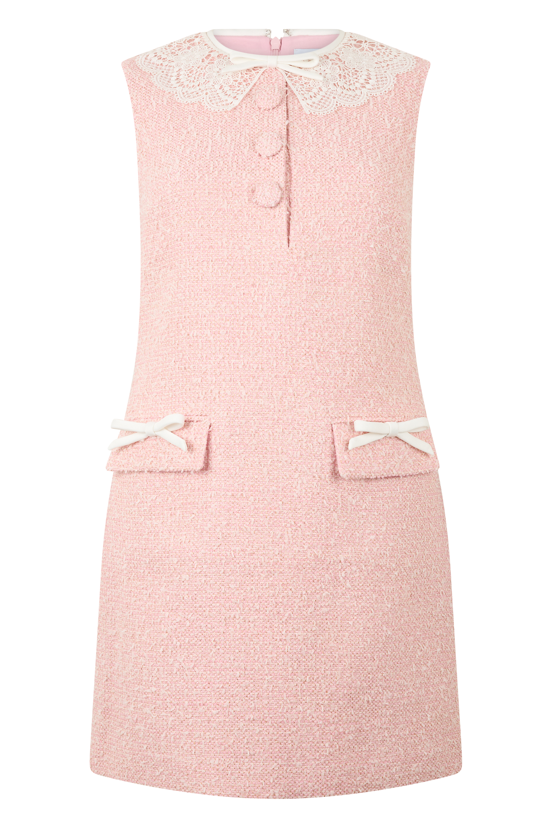 Short dress in bouclé
