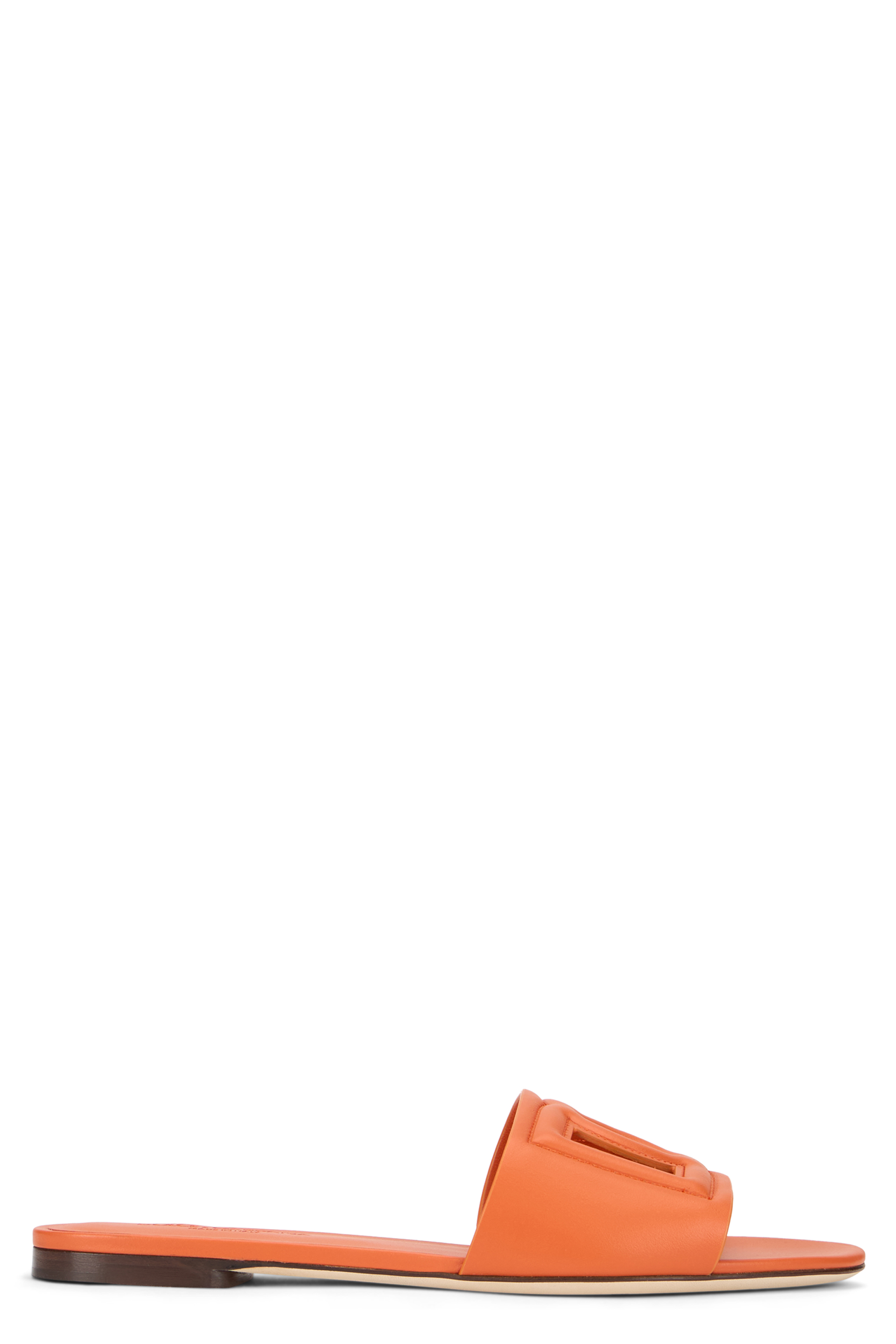 Low leather sandal
