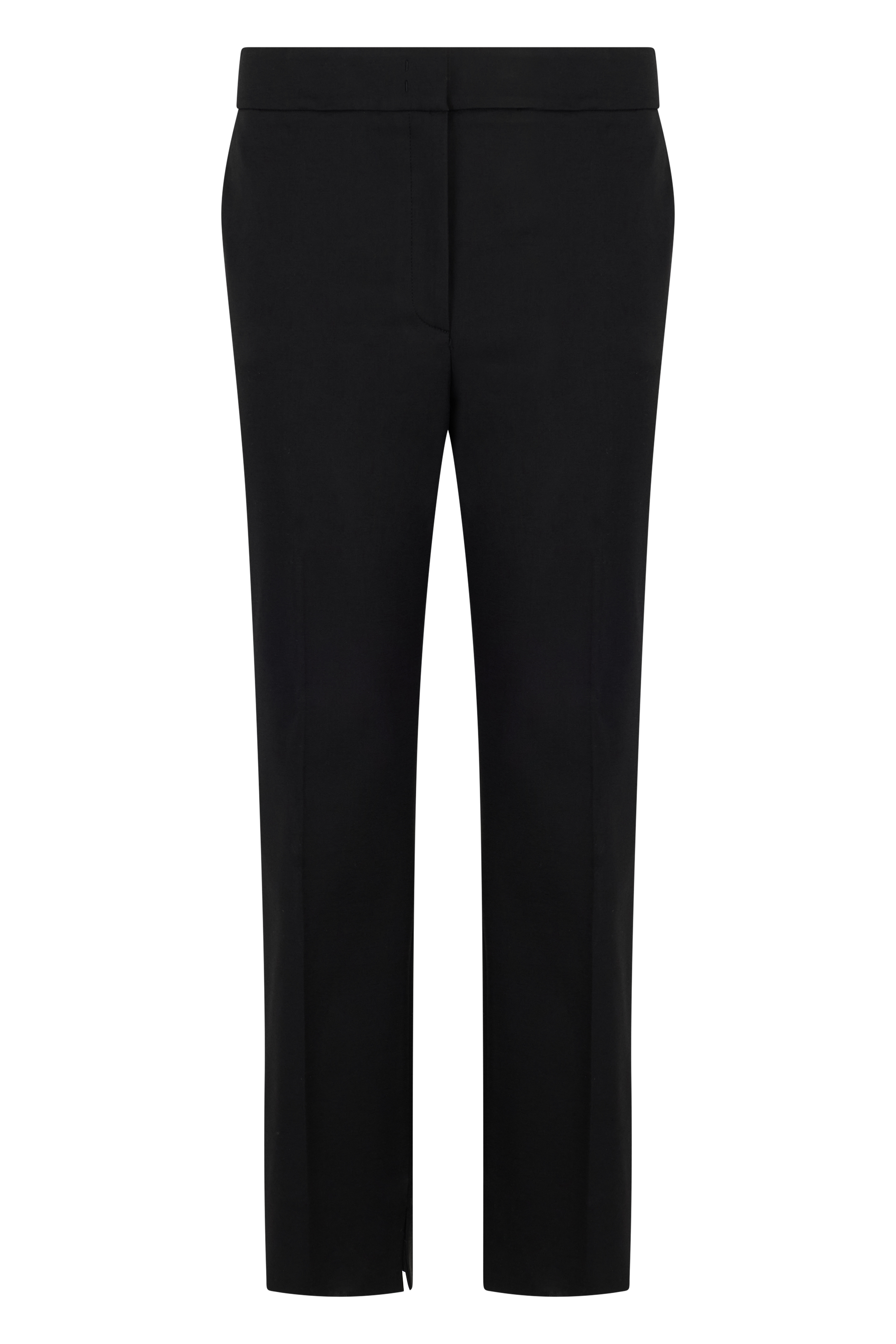 Tailored pants with mid-rise