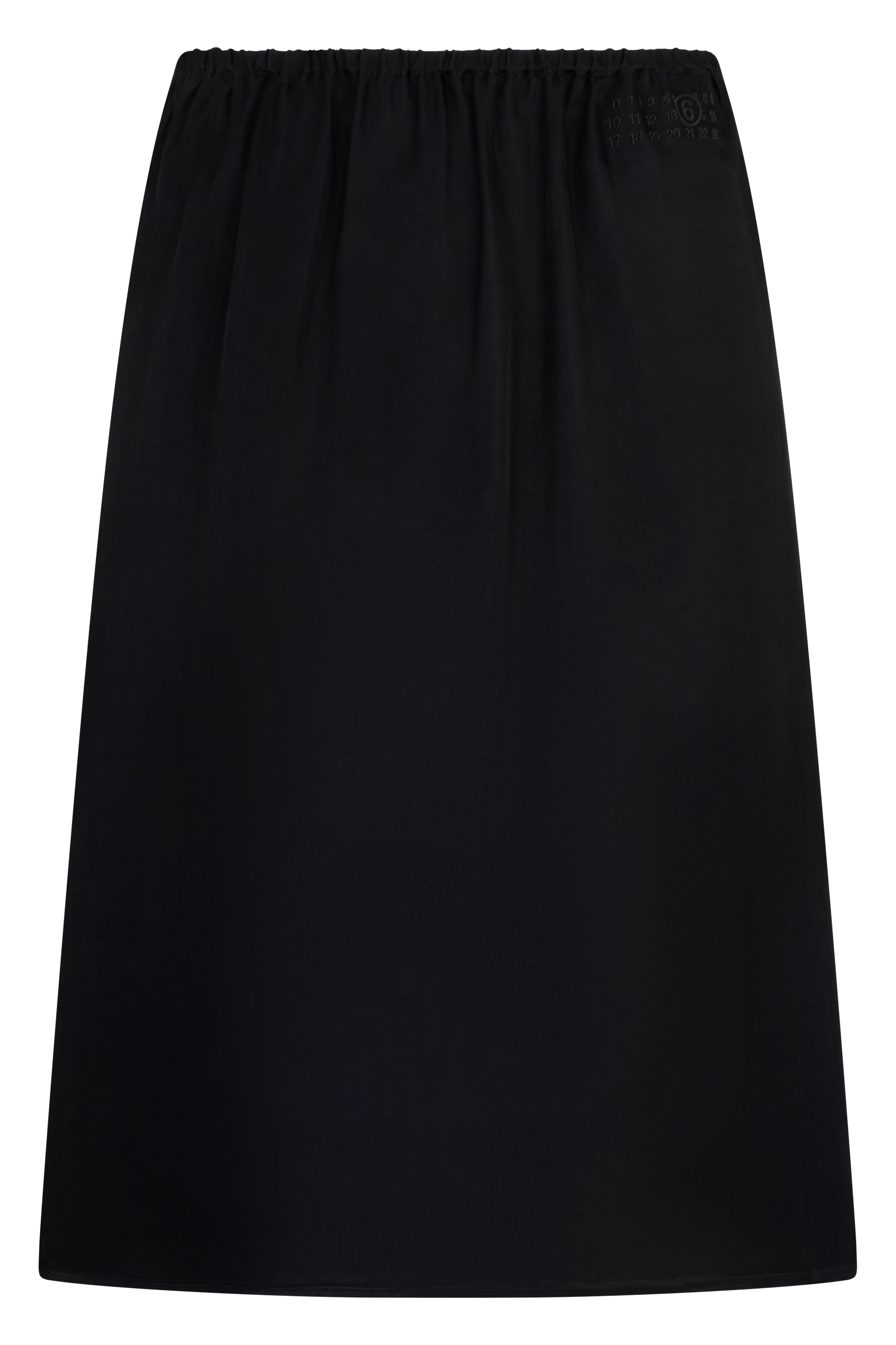 Midi skirt in satin