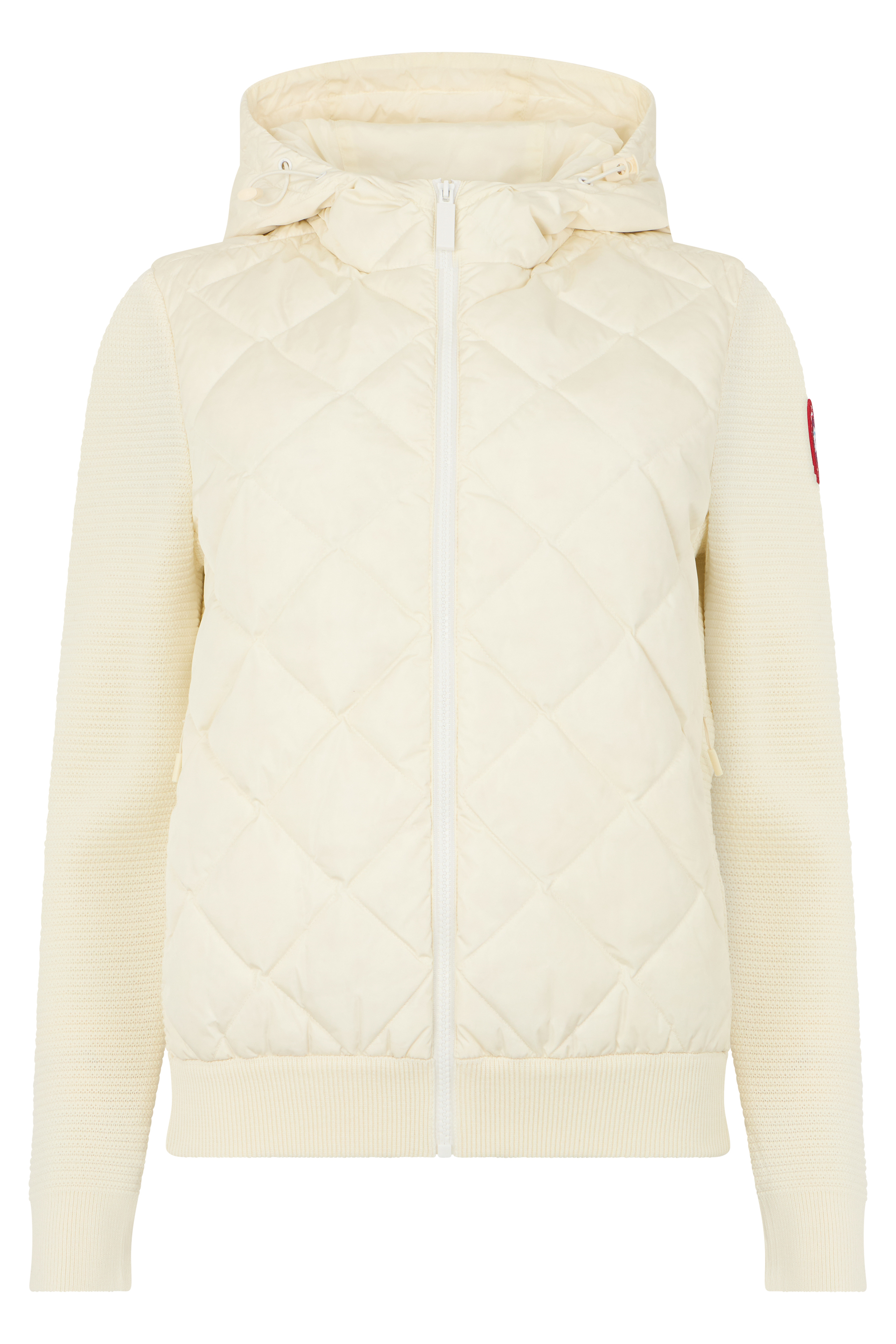 Down jacket in polyamide and wool