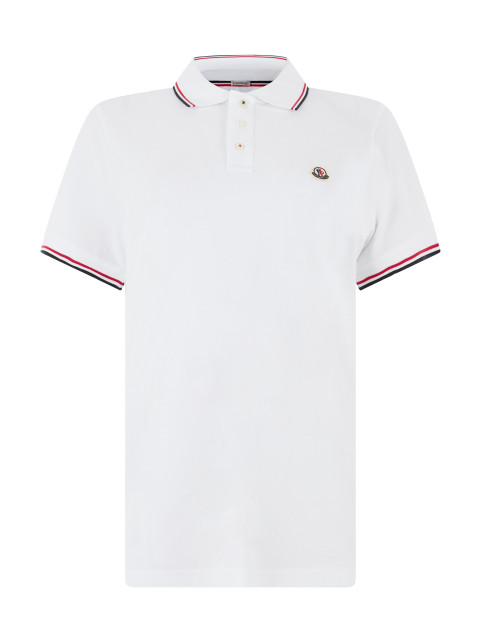 Cotton polo with logo