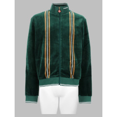 [Casablanca] Track jacket FW26 M-AW26-JTP-554_01GREEN/BROWN/OFF-WHITE
