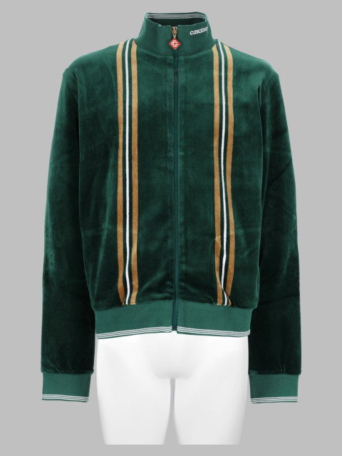 [Casablanca] Track jacket FW26 M-AW26-JTP-554_01GREEN/BROWN/OFF-WHITE