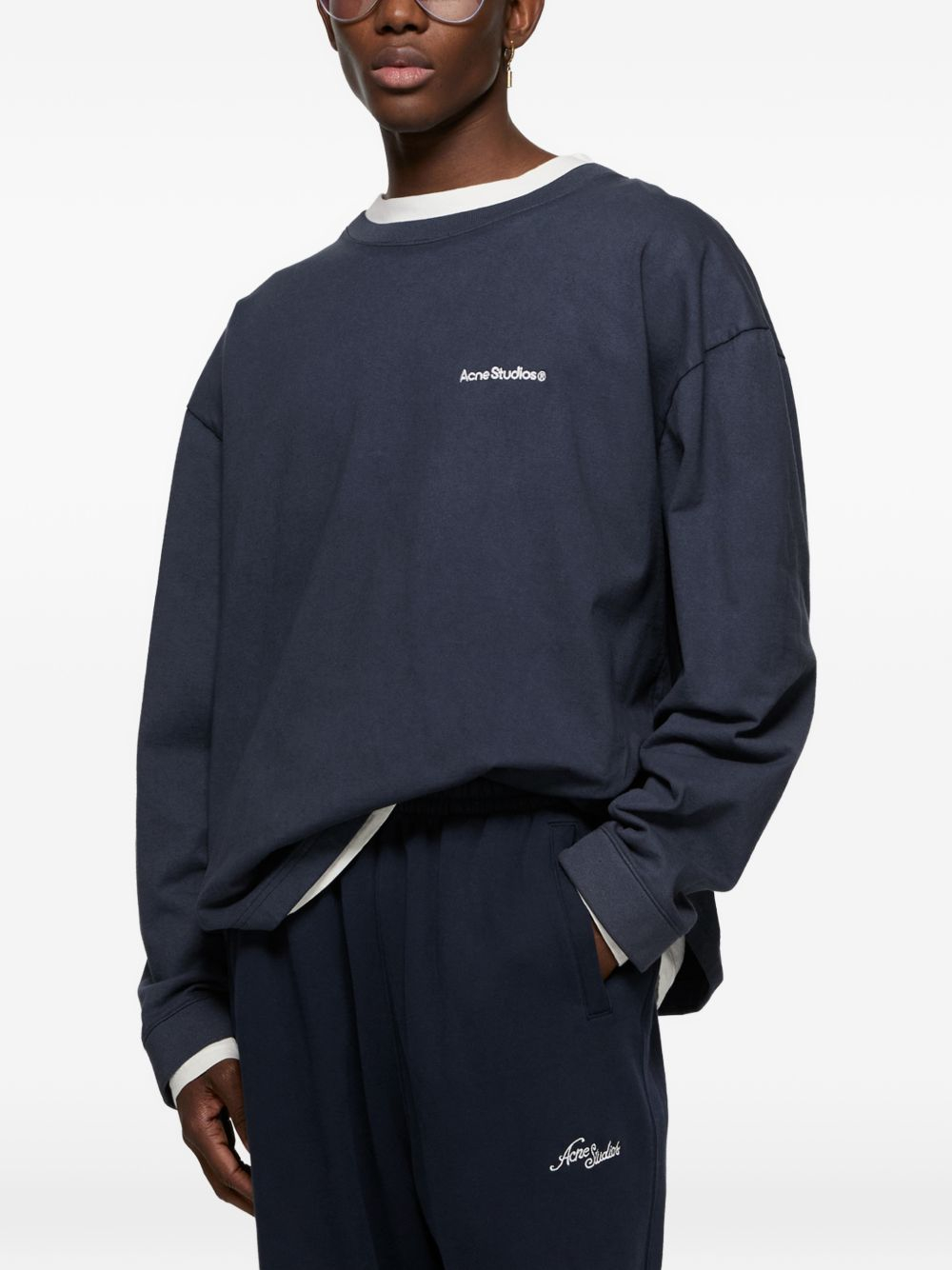 [Acne Studios] T-shirts Long Sleeve FW26 BI0222AH4