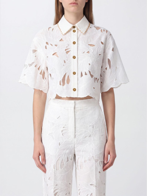[Zimmermann] Shirts Short Sleeve FW26 9047TSS263 IVO
