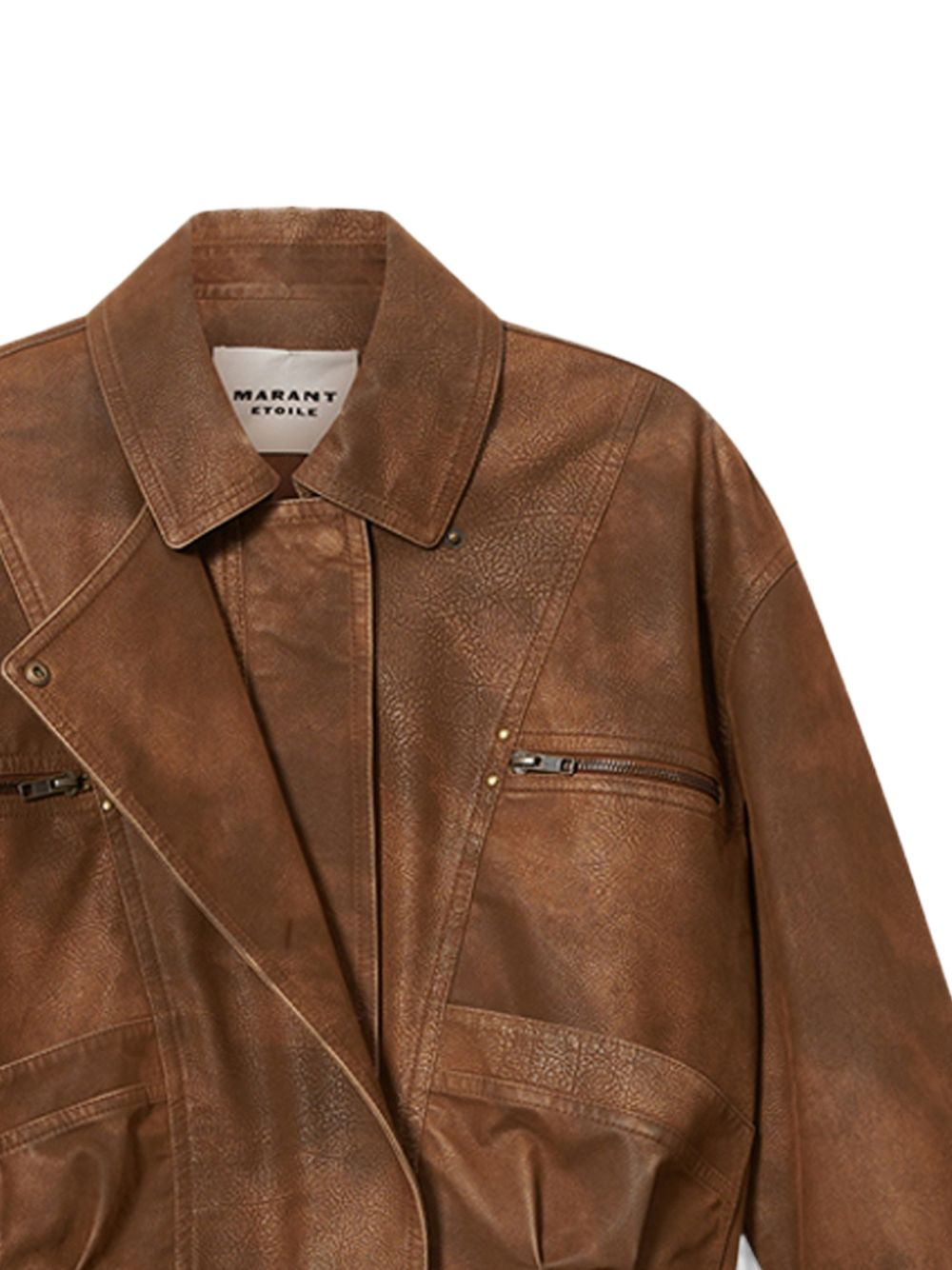 [Marant Etoile] Leather Jacket FW26 VE0732FA-D3B01E50BW