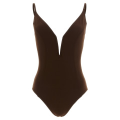 [ERES] Beach Cover Up FW26 012644CHOCOLATNOIR