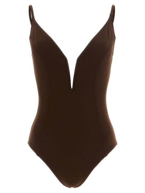 [ERES] Beach Cover Up FW26 012644CHOCOLATNOIR