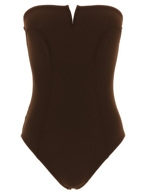 [ERES] Beach Cover Up FW26 012646CHOCOLATNOIR