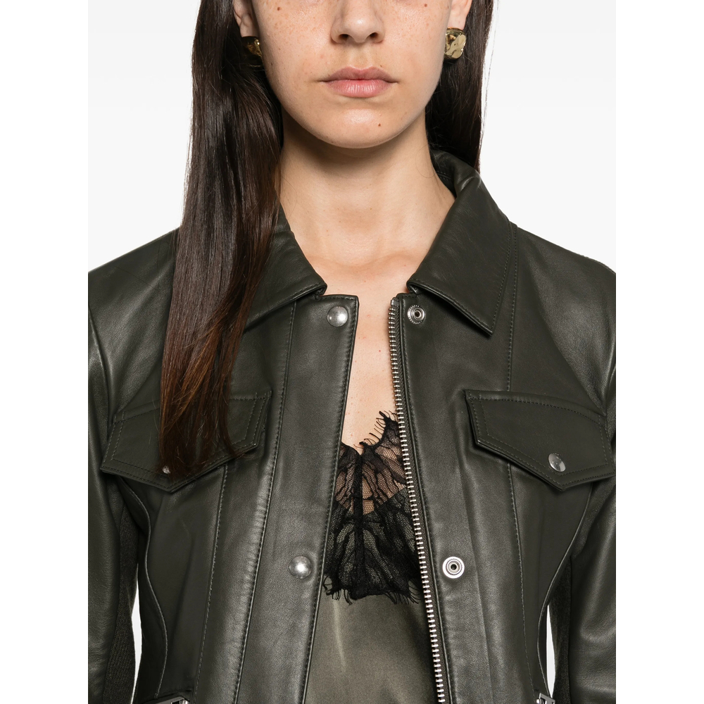 [Iro] Leather Jacket FW26 CHILOE WM137 GRE16
