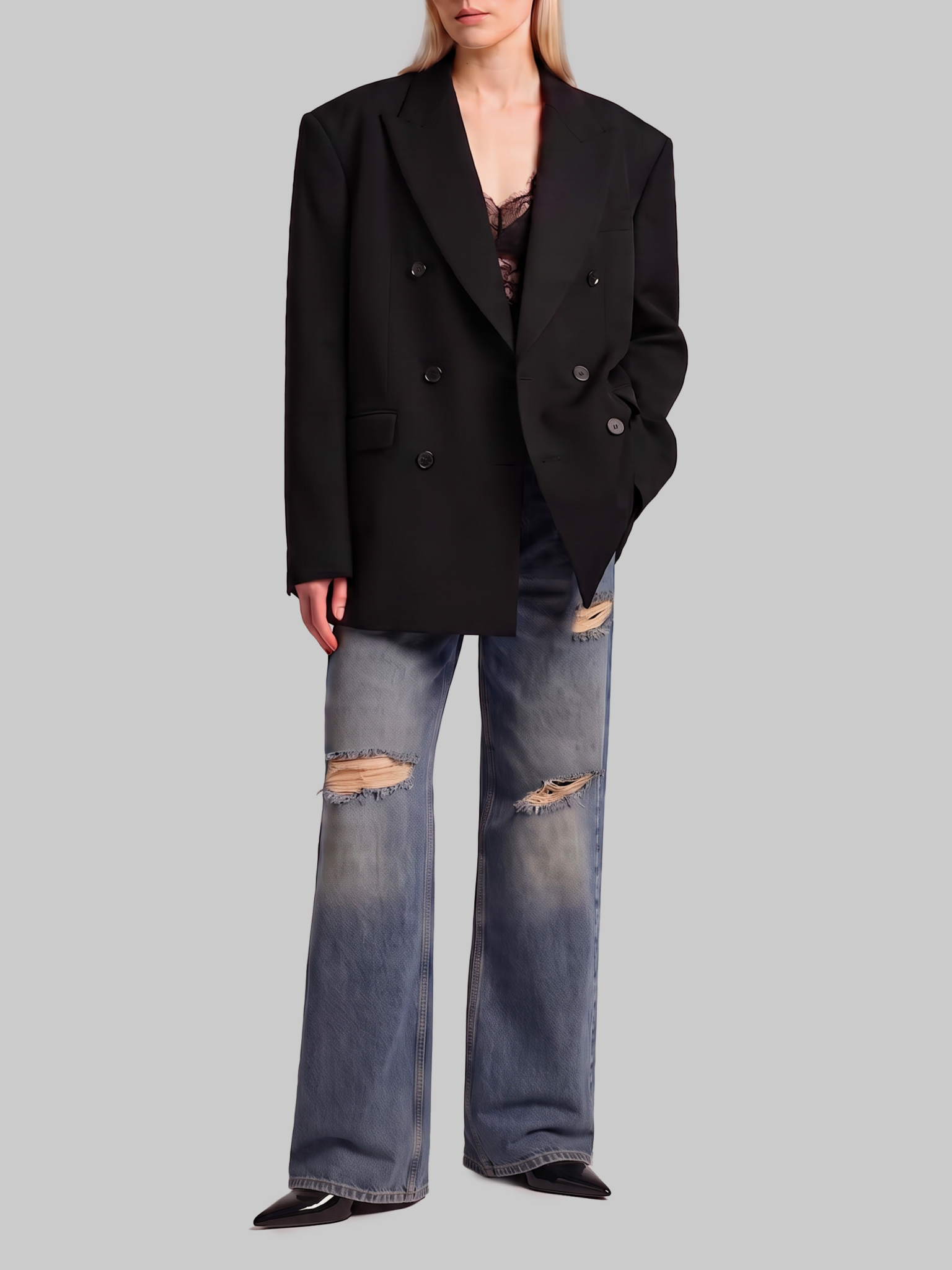 [DOLCE&GABBANA] Jeans FW26 FTDQHD_G8OY4_S9001