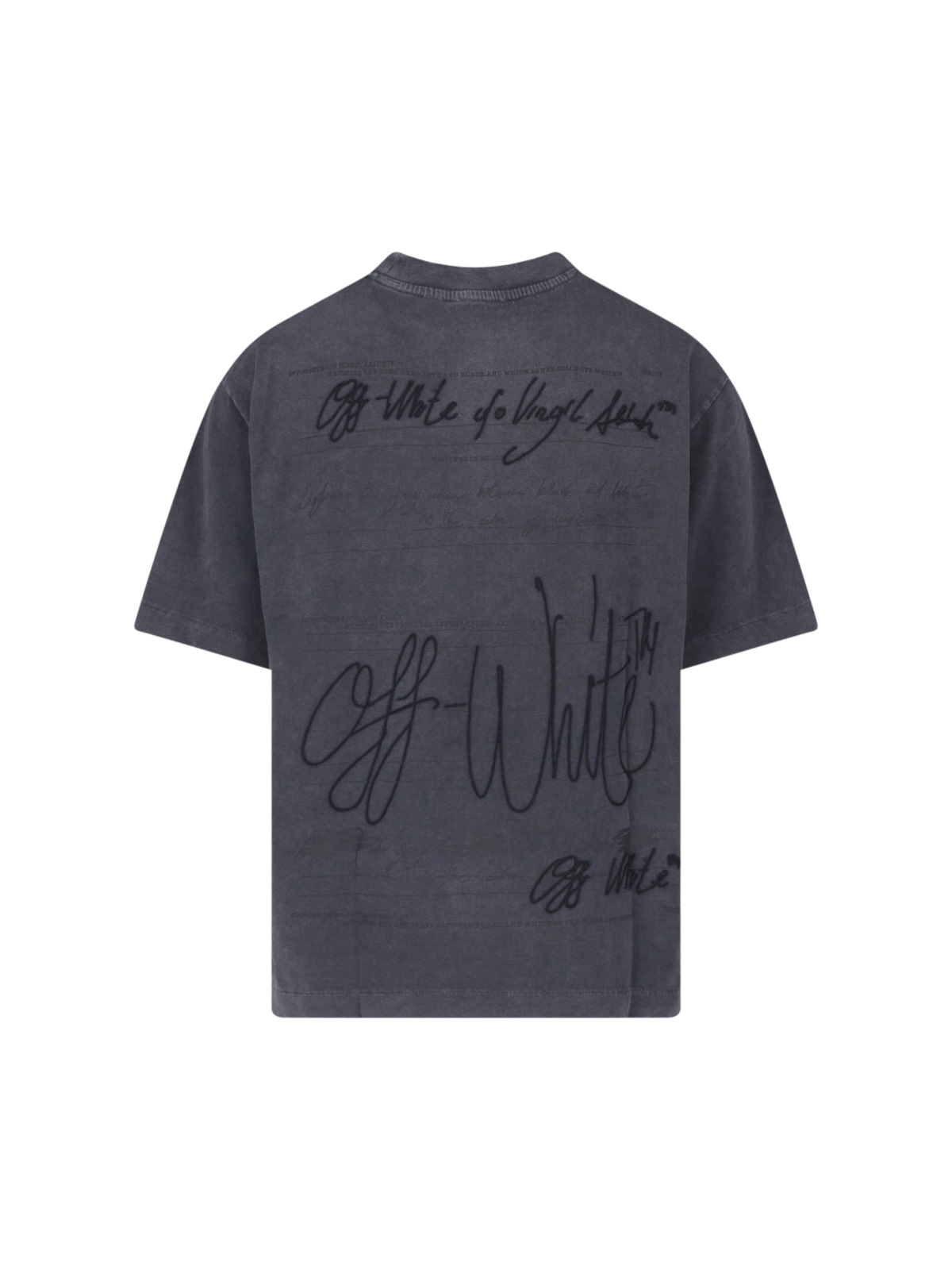 [Off-White] T-shirts Short Sleeve FW26 44MAA120F26J00I001VINTAGE BLACK