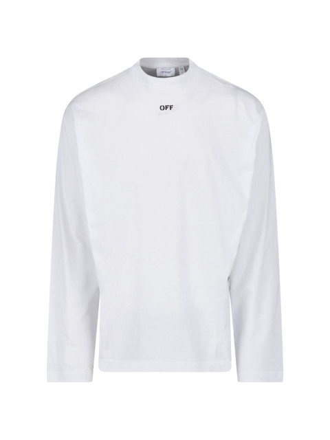 [Off-White] T-shirts Long Sleeve FW26 44MAB09CF26J001100WHITE