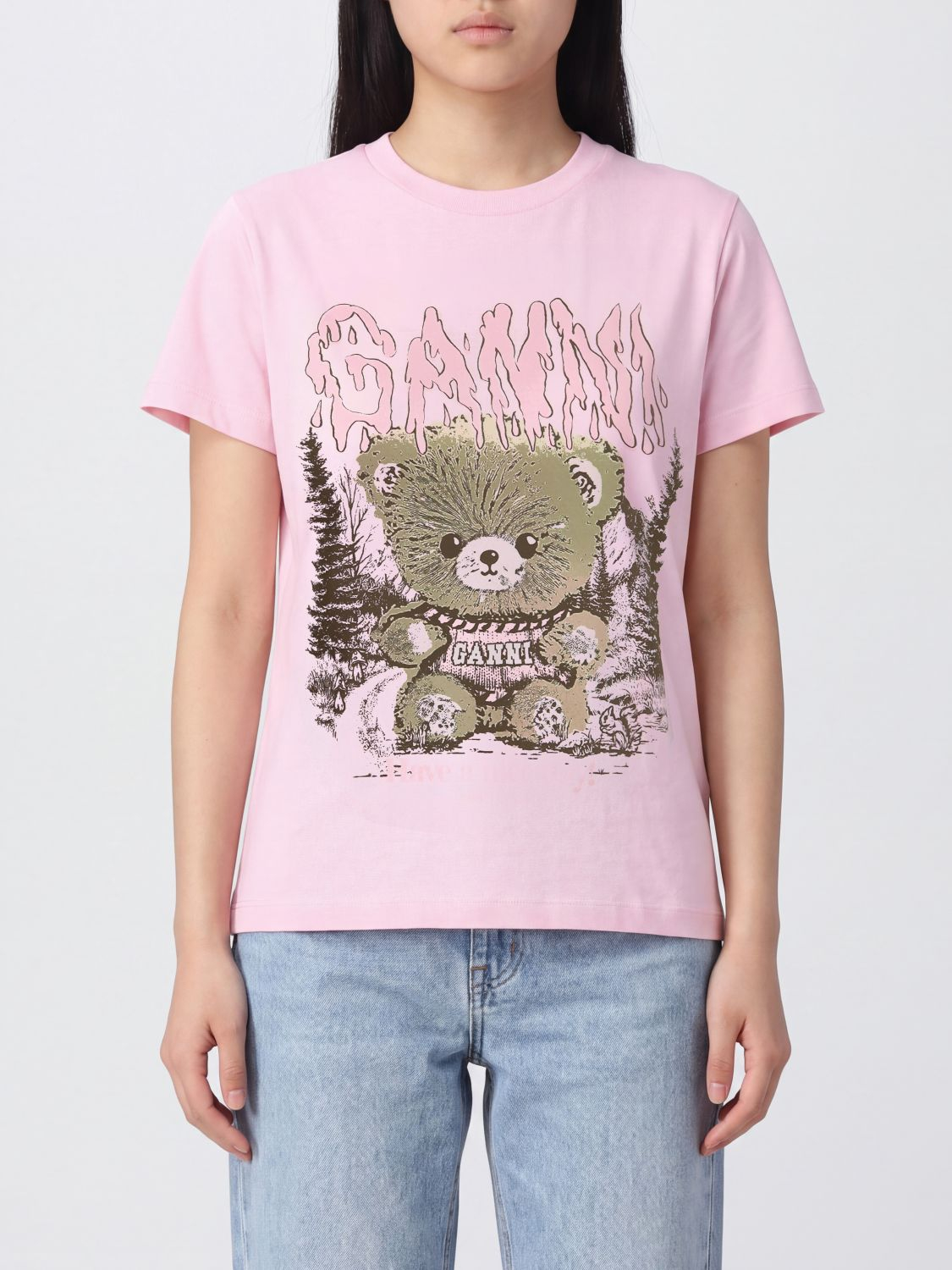 [GANNI] T-shirts Short Sleeve FW26 A1050307 868