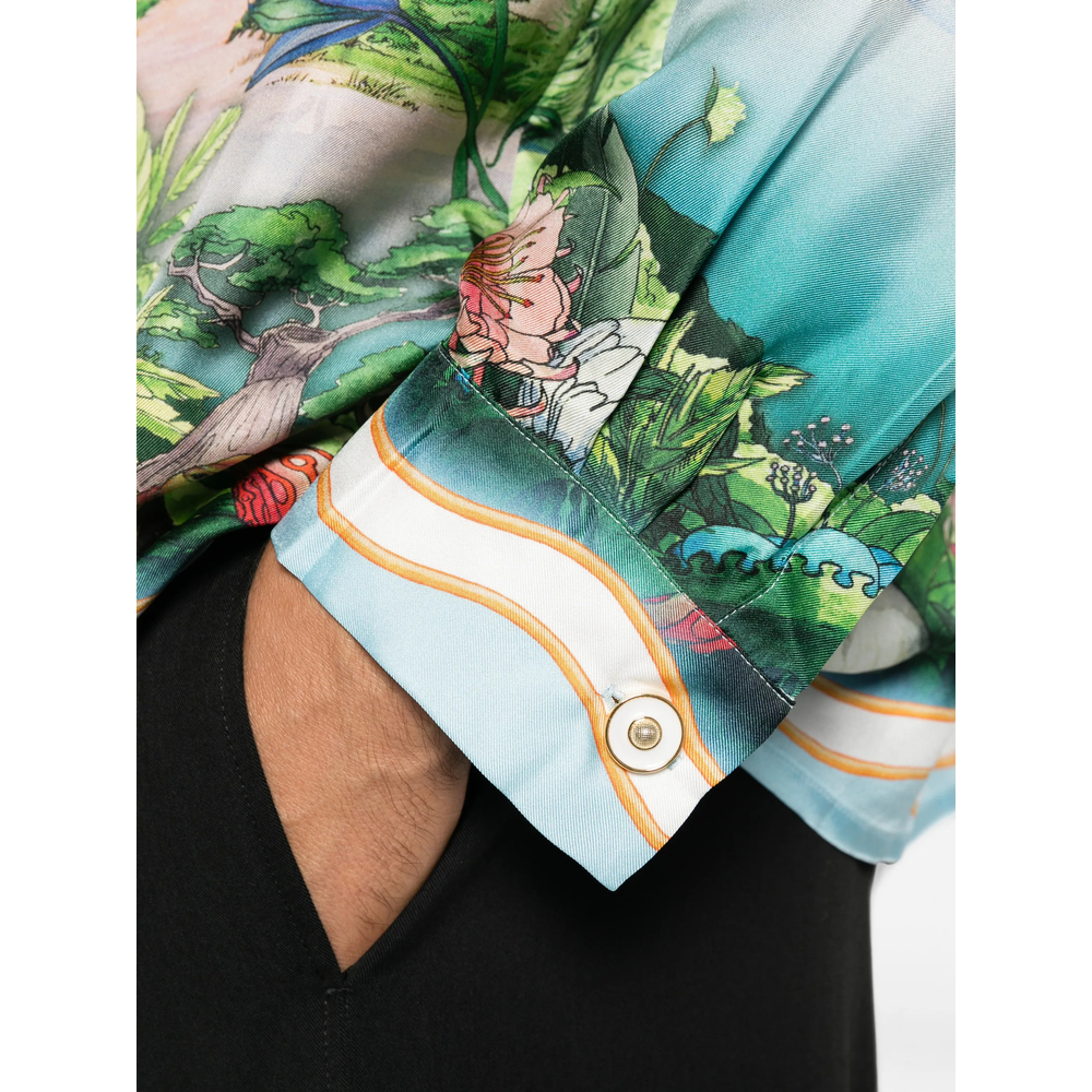[Casablanca] Shirts Long Sleeve FW26 AW26-SH-006 04 TENCL