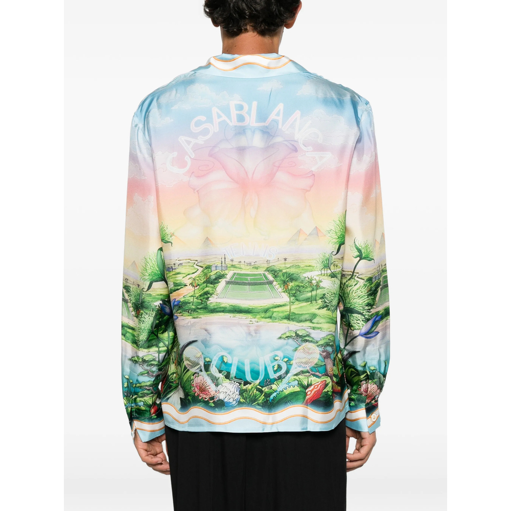[Casablanca] Shirts Long Sleeve FW26 AW26-SH-006 04 TENCL