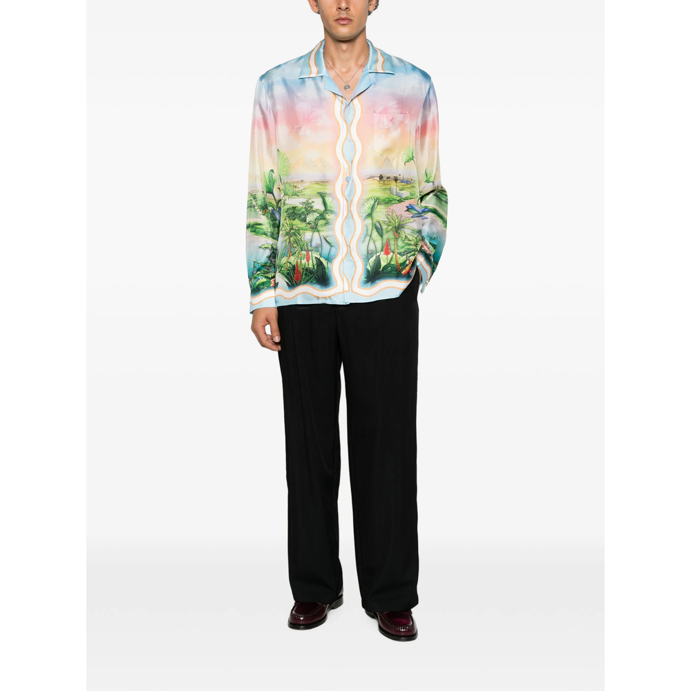 [Casablanca] Shirts Long Sleeve FW26 AW26-SH-006 04 TENCL