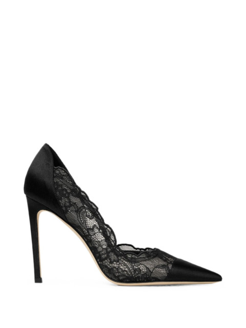 JIMMY CHOO BRIGITTE100 WANBLACK/BLACK
