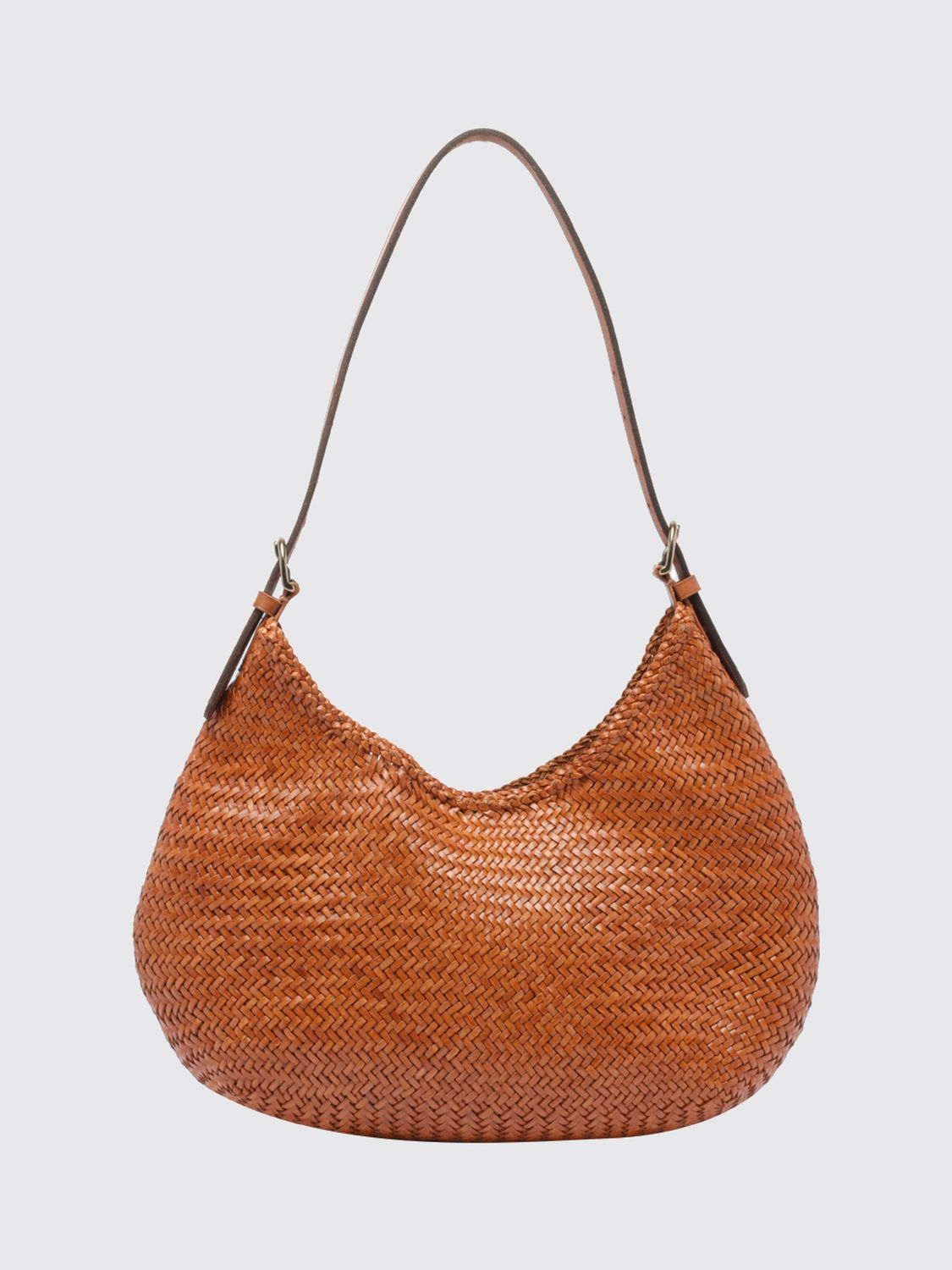 [DRAGON DIFFUSION] Shoulder bag FW26 8021 TAN BLACK EDGE