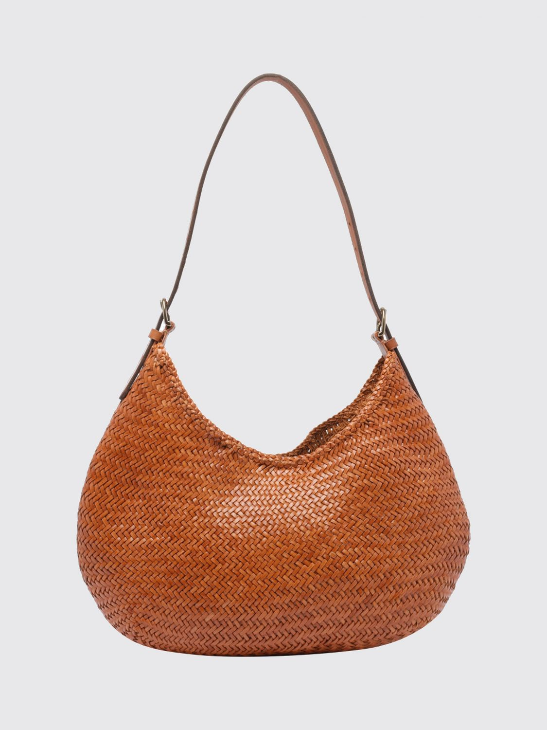[DRAGON DIFFUSION] Shoulder bag FW26 8021 TAN BLACK EDGE