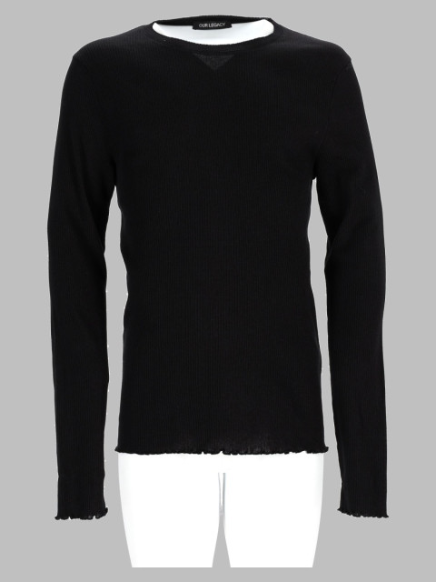 [Our Legacy] T-shirts Short Sleeve FW26 M4266EC_CHARREDSHADERIPPLERIB